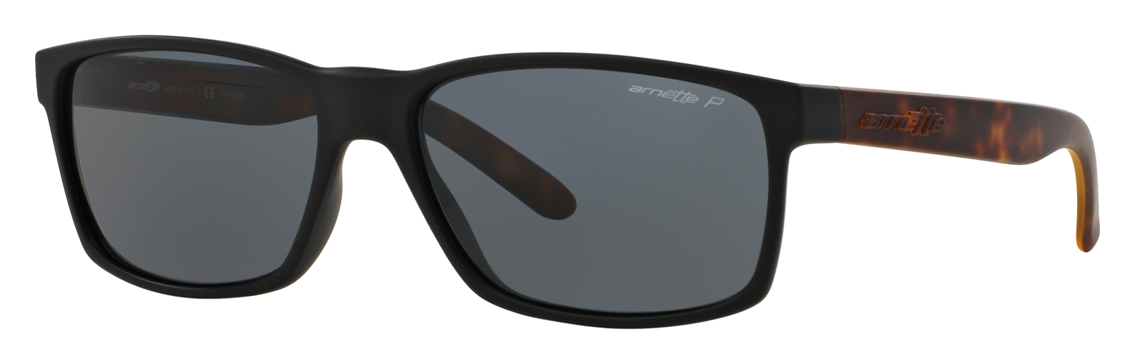 Image of Arnette Slickster Polarized Sunglasses - Black+Tortoise/Gray - Standard