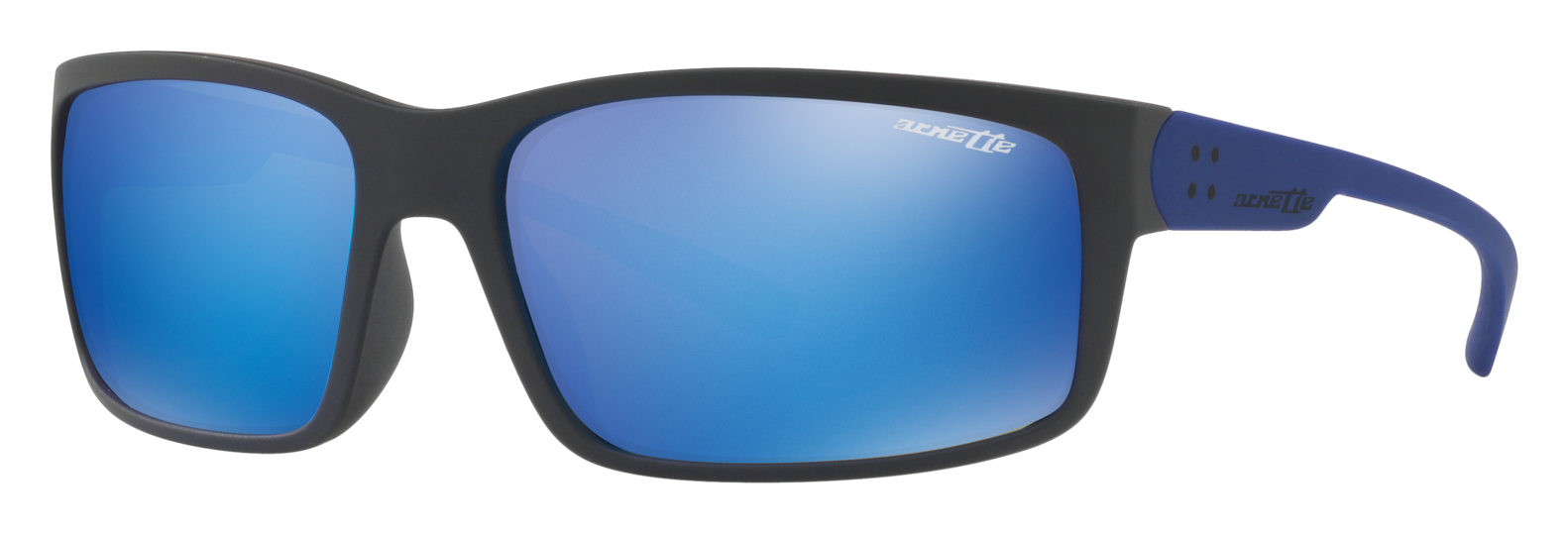 Image of Arnette Fastball 2.0 AN4242 Sunglasses - Matte Black/Blue Mirror - Large