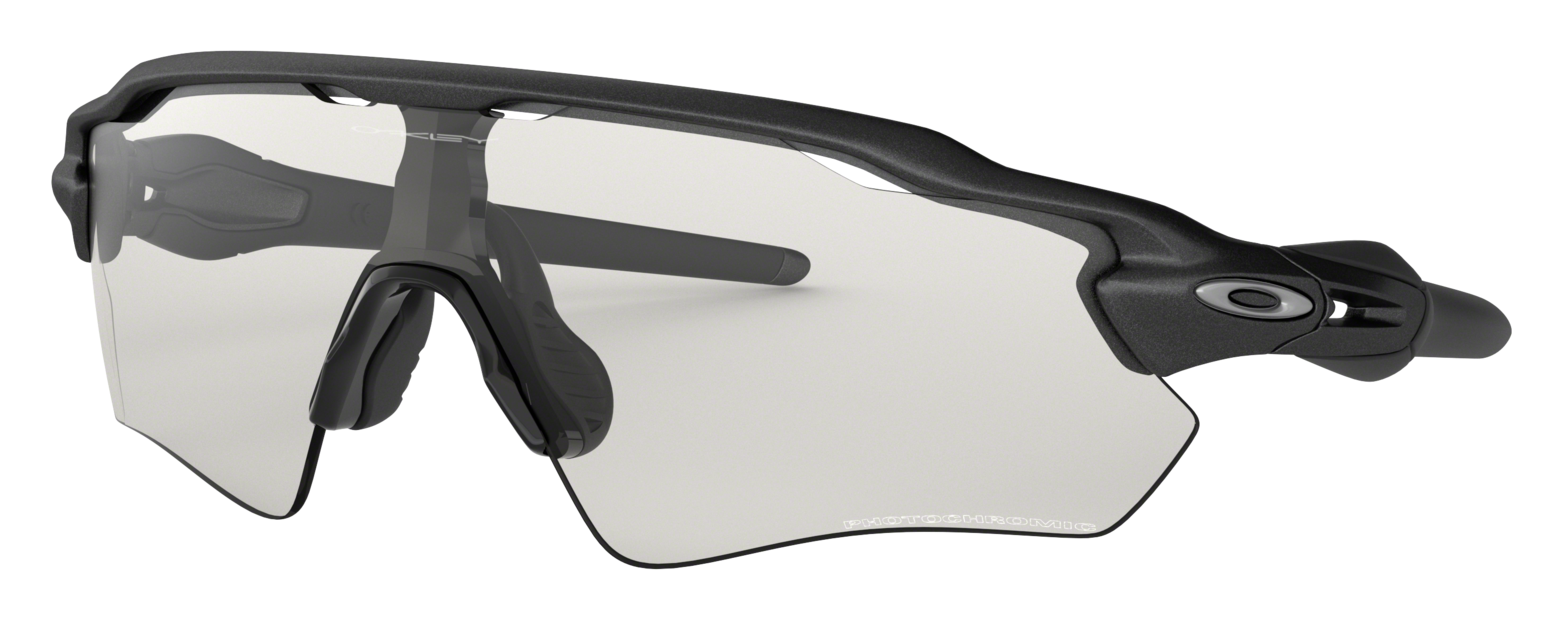 Image of Oakley Radar EV Path OO9208 Sunglasses - Steel/Clear+Black Iridium Photocromic - Standard