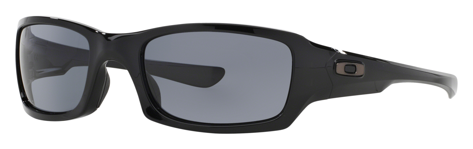 Image of Oakley Fives Squared OO9238 Sunglasses - Polished Black/Gray - Standard