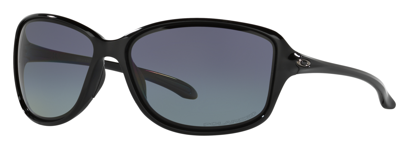 Image of Oakley Cohort OO9301 Polarized Sunglasses for Ladies - Polished Black/Gray Gradient - Standard