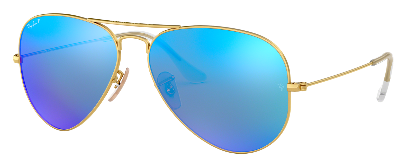 RAY-BAN Aviator Flash RB3025 Mirror Glass Polarized Sunglasses