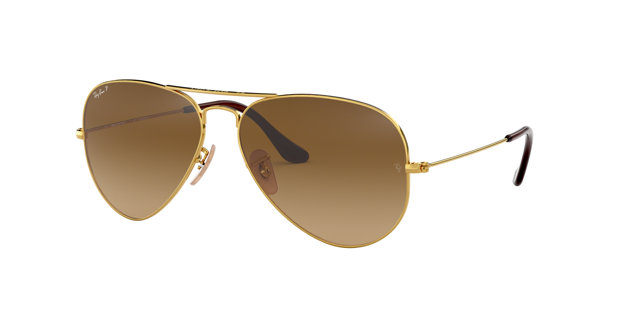 RAY-BAN Original Aviator Polarized Glass Sunglasses