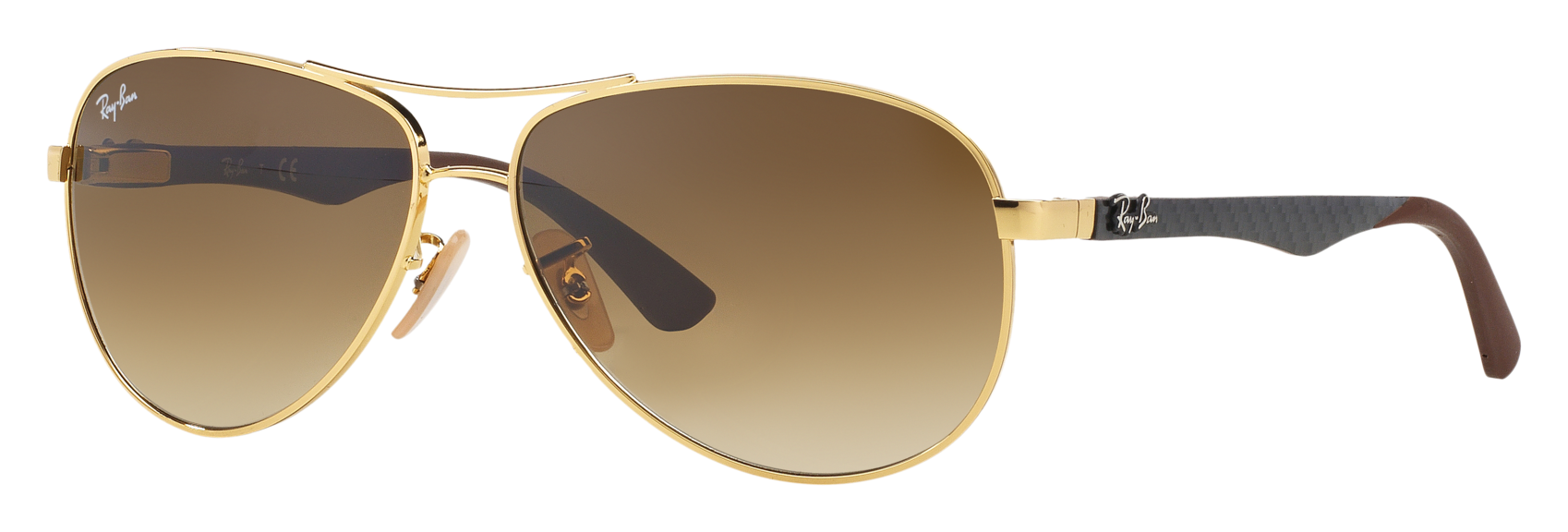 Image of Ray-Ban RB8313 Polarized Sunglasses for Men - Arista/Brown Gradient - Standard