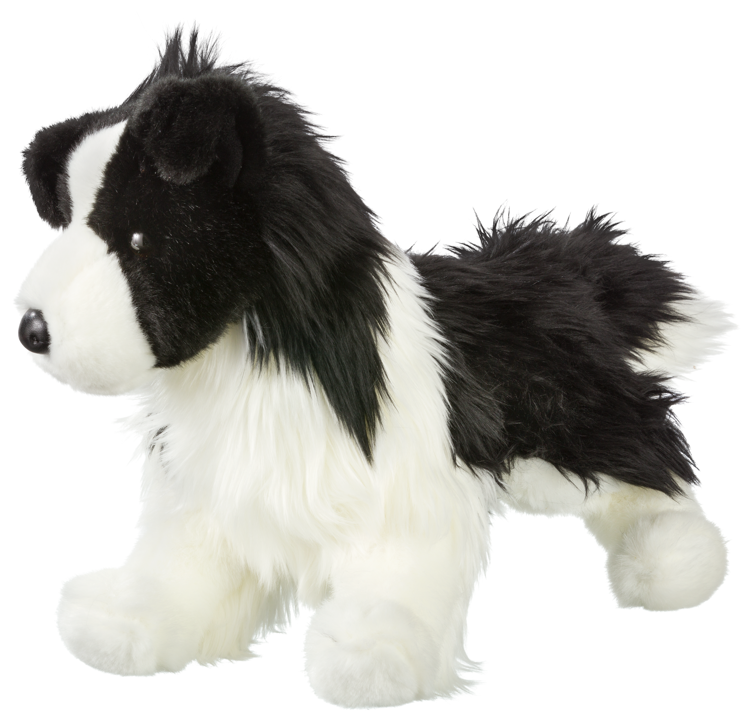 Animal Alley Border Collie Black White Puppy Dog Plush 14” Toys R Us  Stuffed Toy