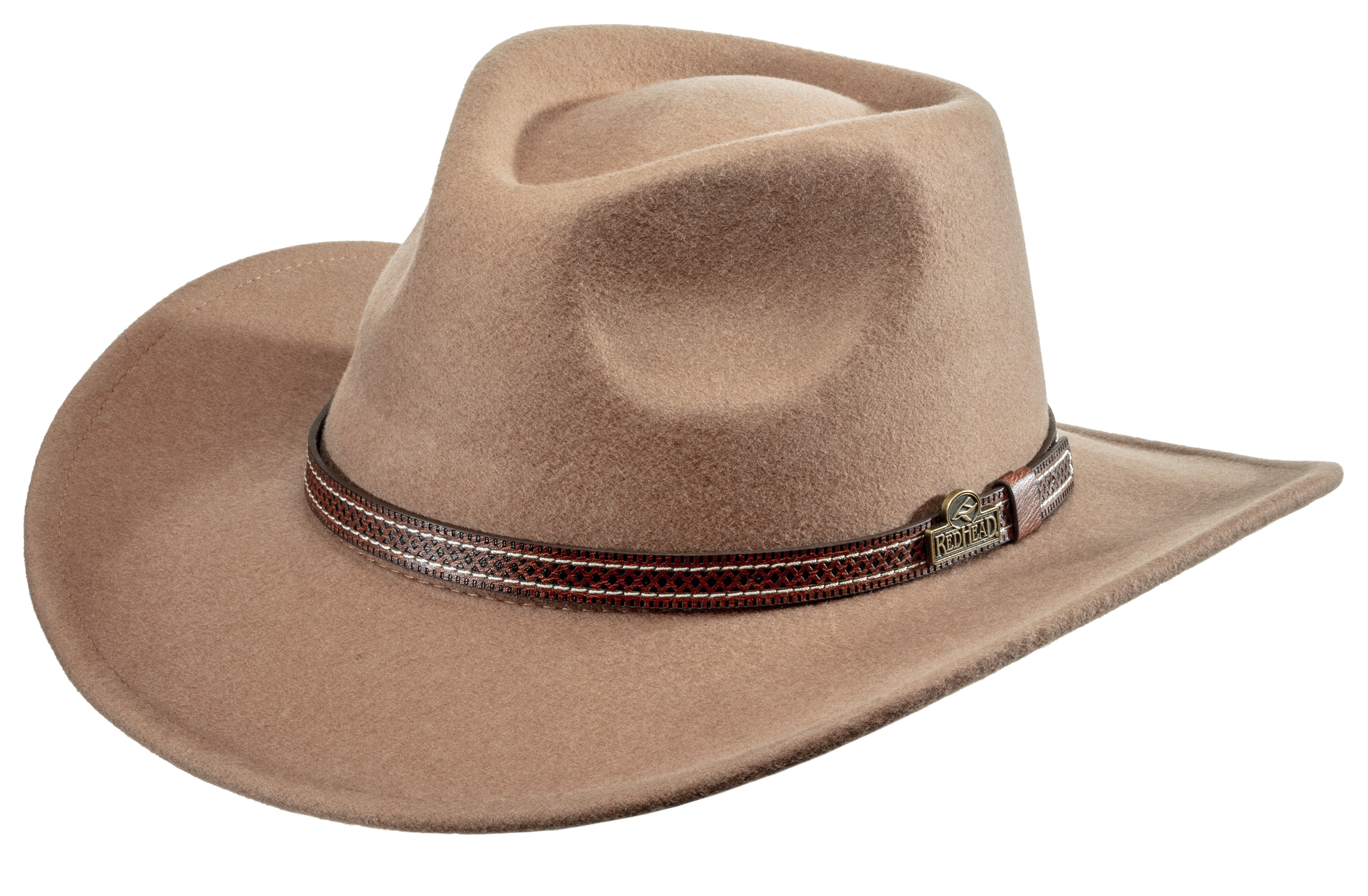 RedHead Western Felt Hat for Men - Tan - M
