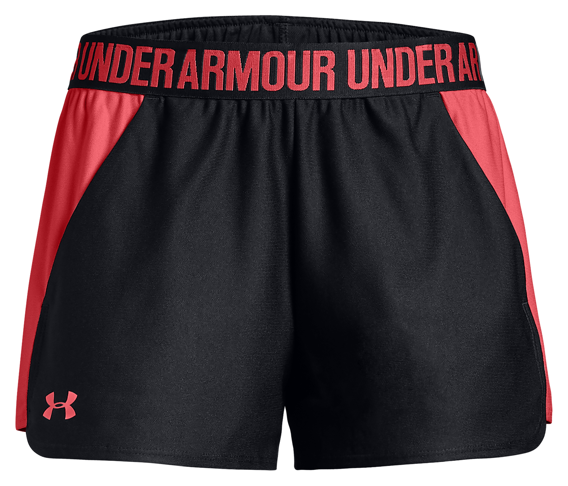 Image of Under Armour New Play Up 2.0 Shorts for Ladies - Black/Watermelon