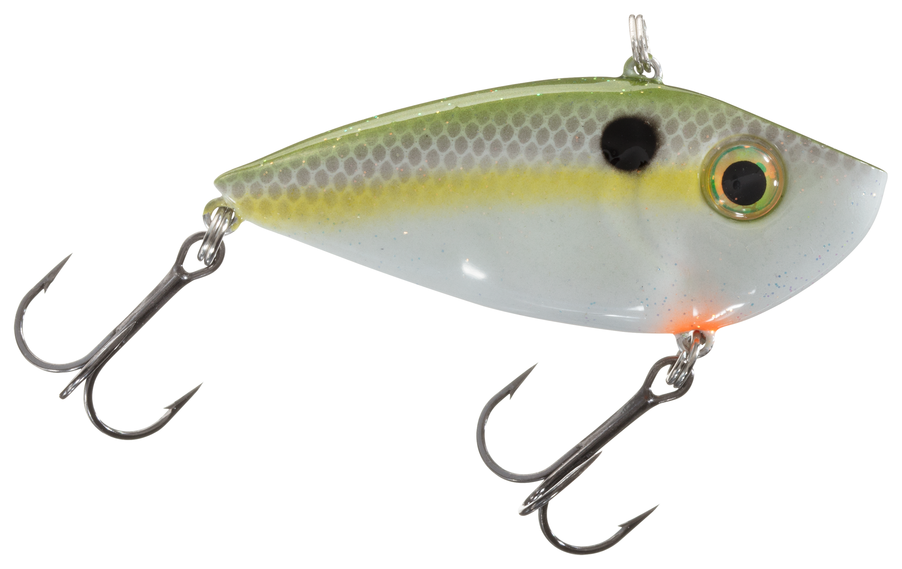 Strike King Red Eyed Shad Tungsten 2 Tap Olive Shad