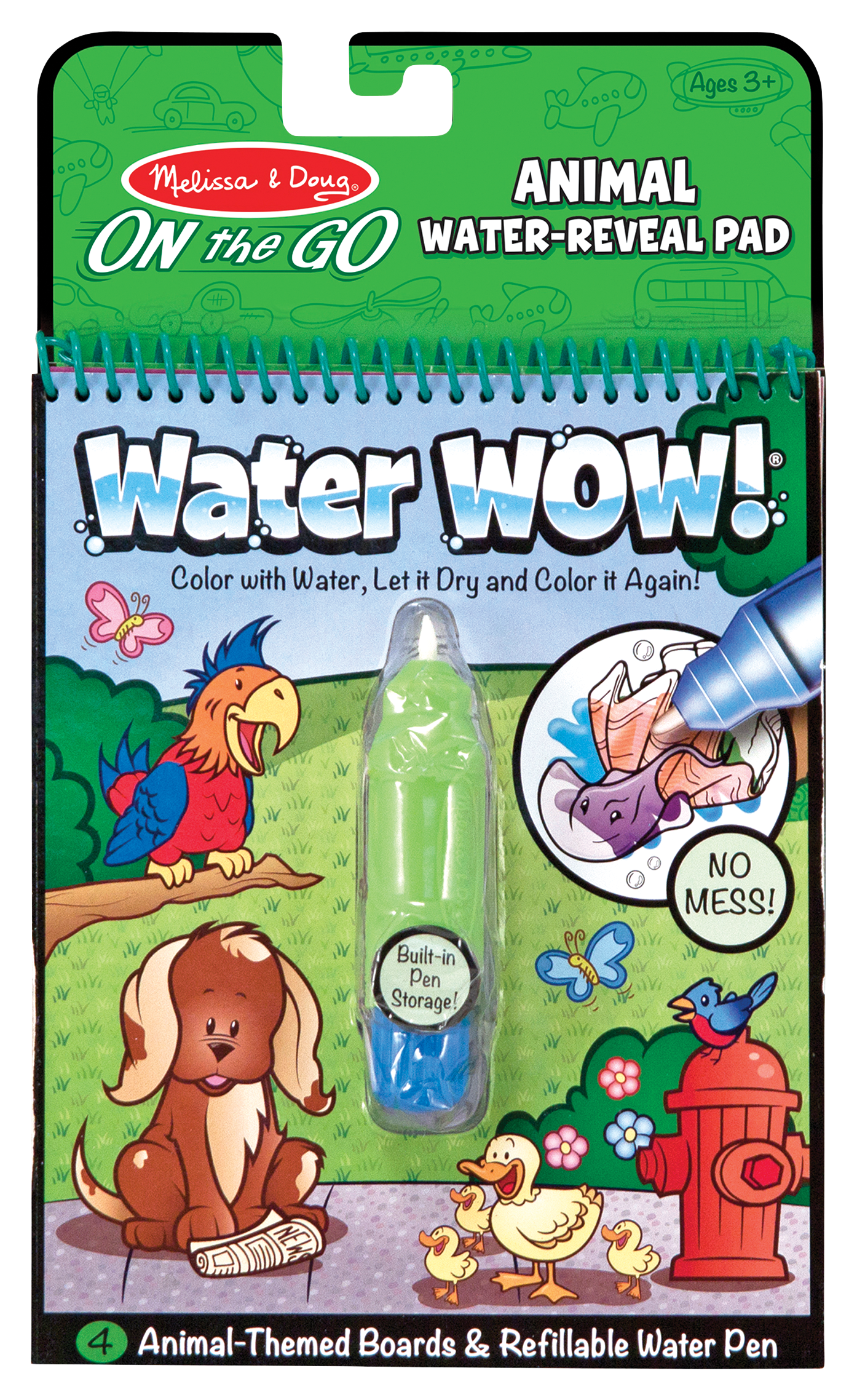 Melissa &Doug Water WOW Animal On-The-Go Water-Reveal Pad