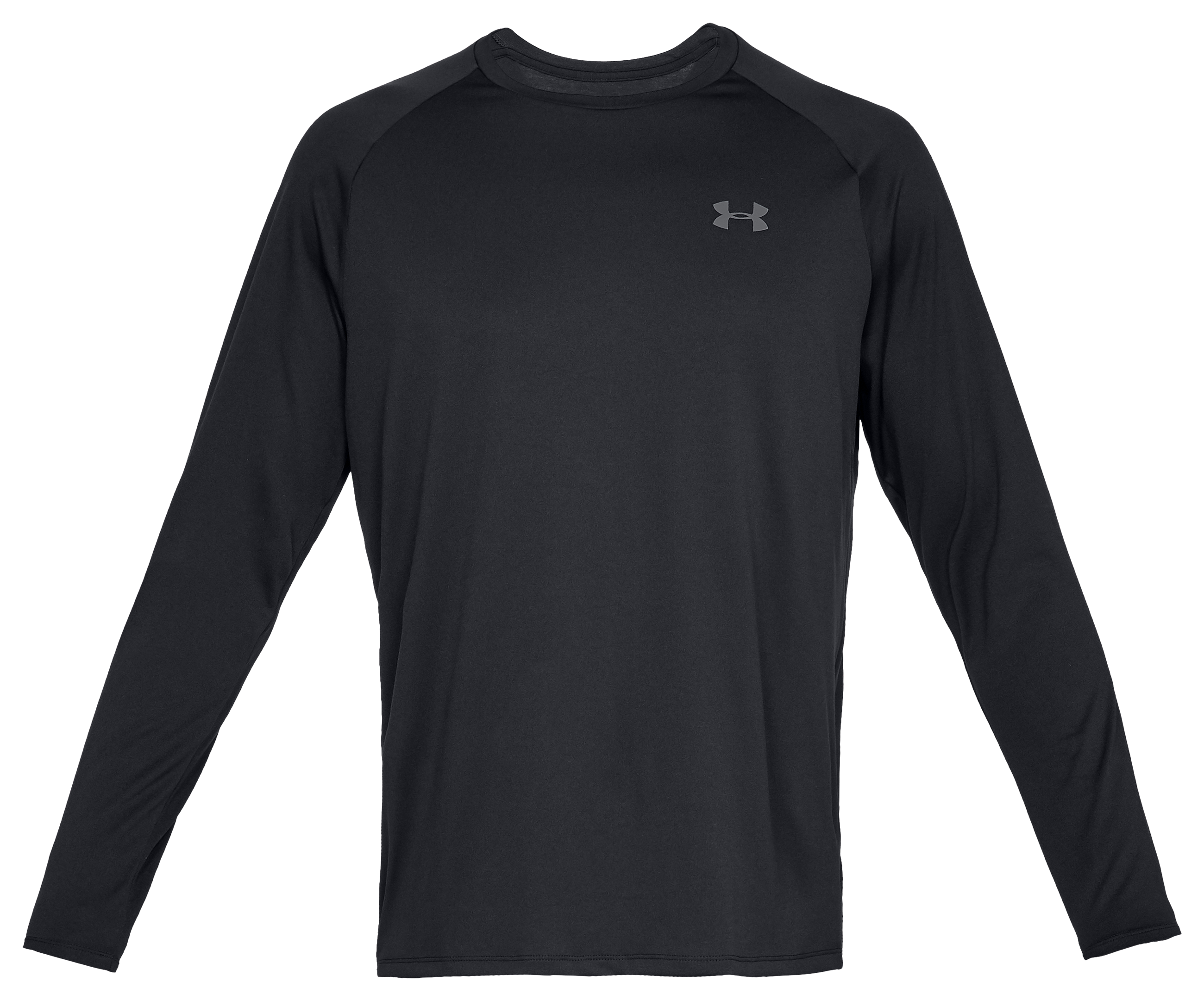 Under Armour UA Tech Long-Sleeve Shirt for Men - Black/Graphite - L