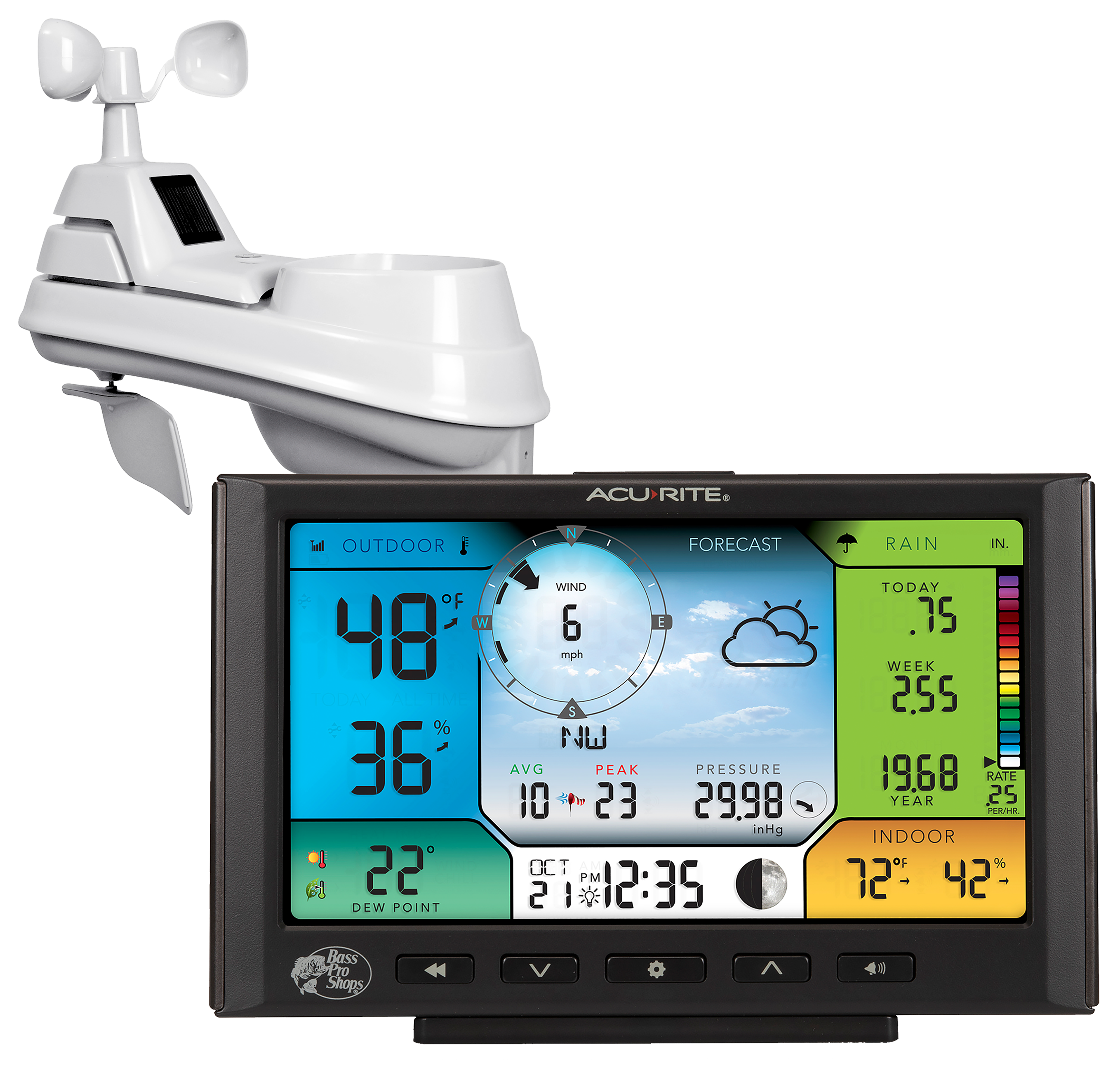 AcuRite Iris 5 in 1 Professional Weather Station with High Definition 