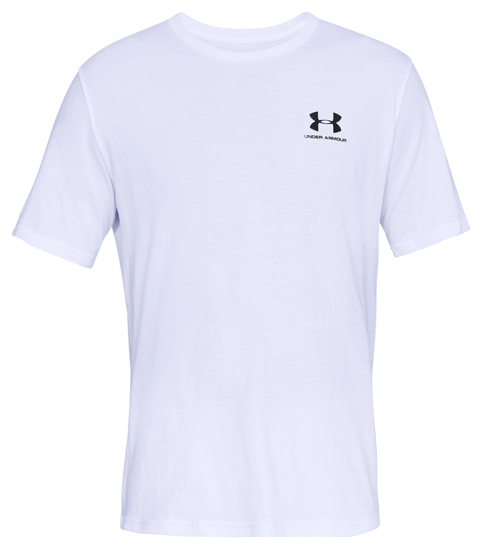 Image of Under Armour Sportstyle Left Chest Short-Sleeve T-Shirt for Men - White/Black - 3XL