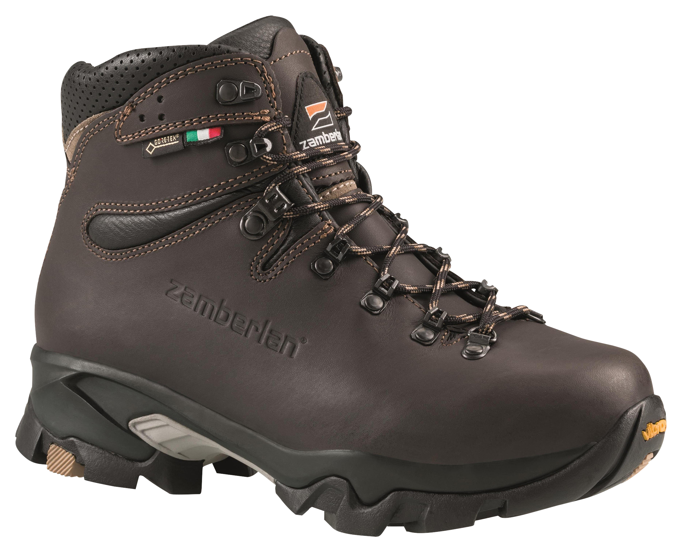 Image of Zamberlan 996 Vioz GTX Waterproof Hiking Boots for Ladies - Dark Brown - 9M