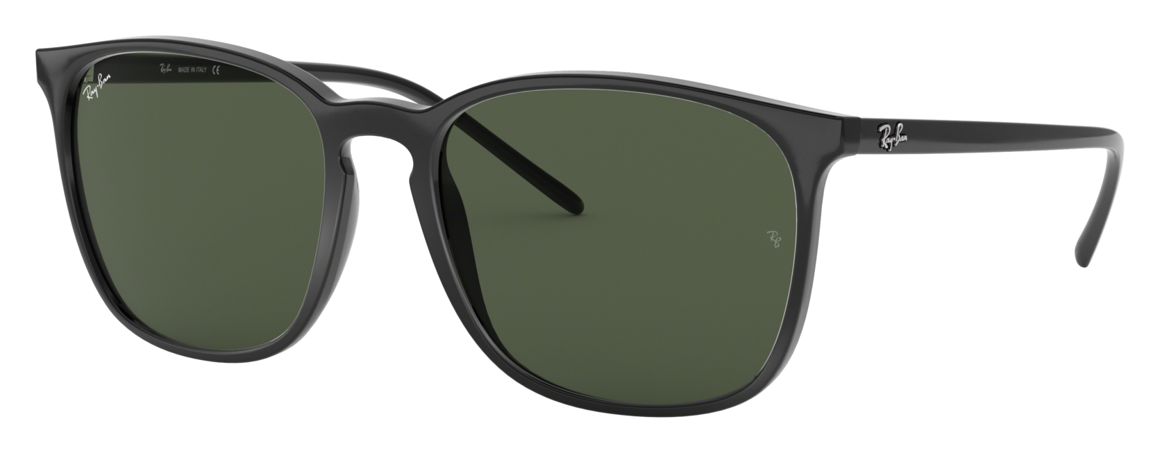 Ray-Ban RB4387 Sunglasses - Black/Green Classic - Standard