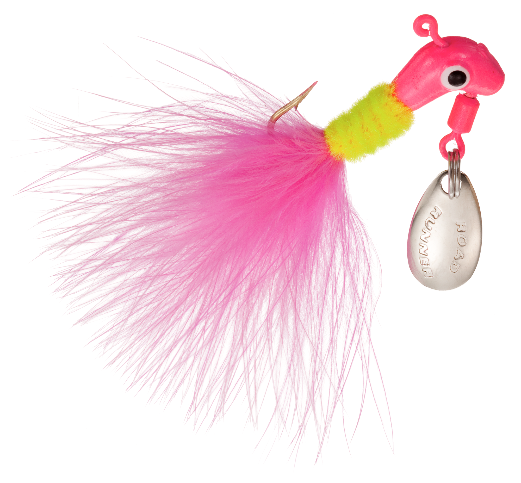 Image of Road Runner Original Marabou Jig 2-Pack - Electric Chicken - 1/16 oz.