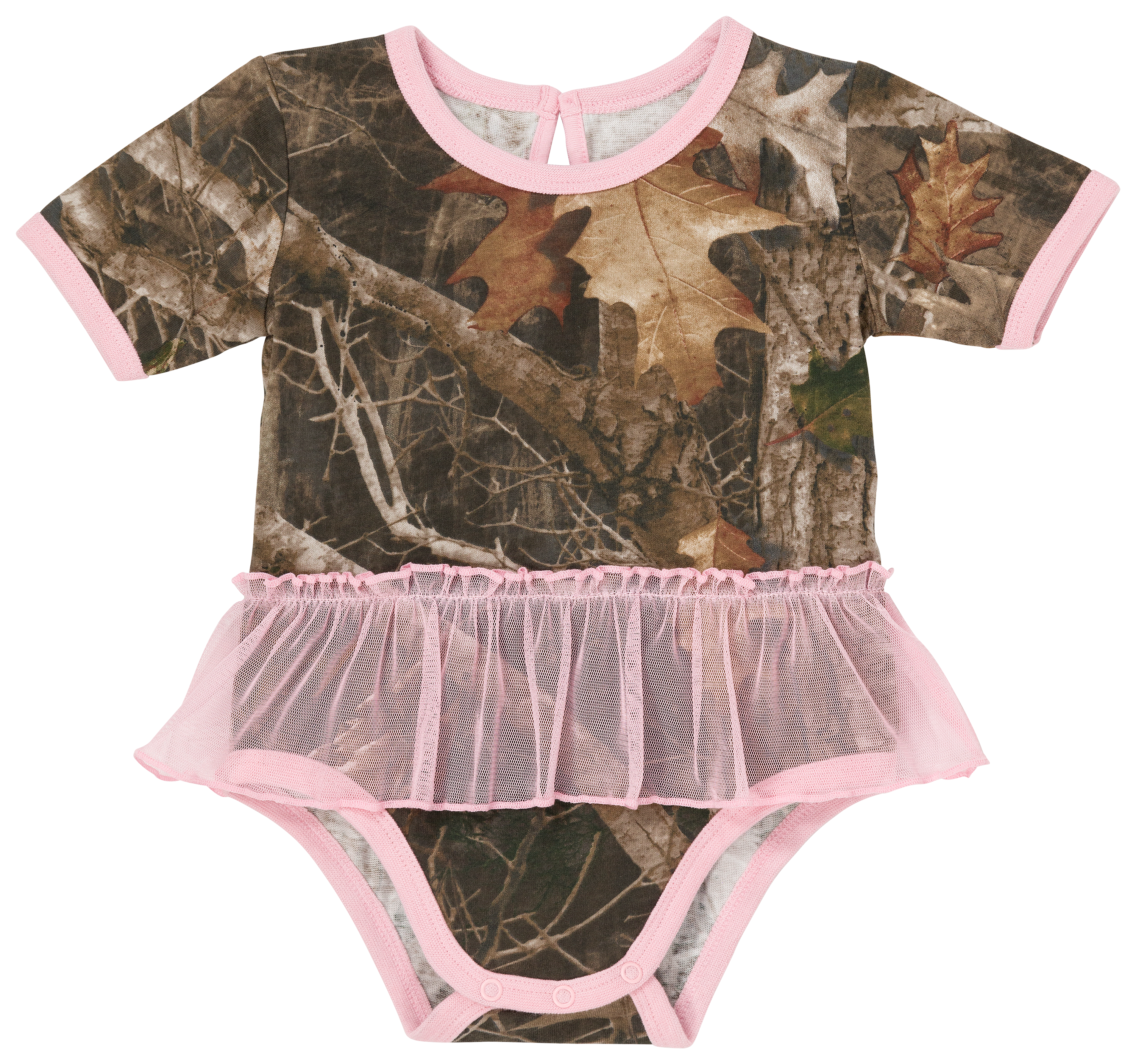 Bass Pro Shops Tutu Camo Short-Sleeve Bodysuit for Babies - TrueTimber Kana