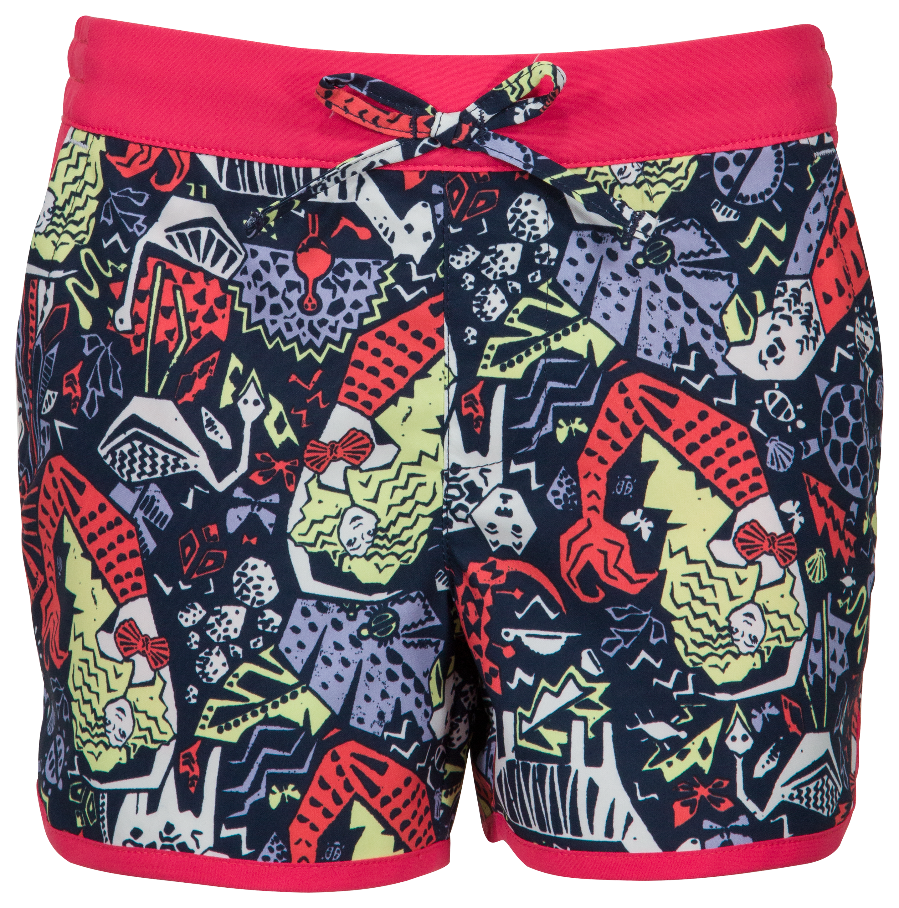 Columbia Sandy Shores Board Shorts for Kids - Nocturnal Mermaid Jungle Prin