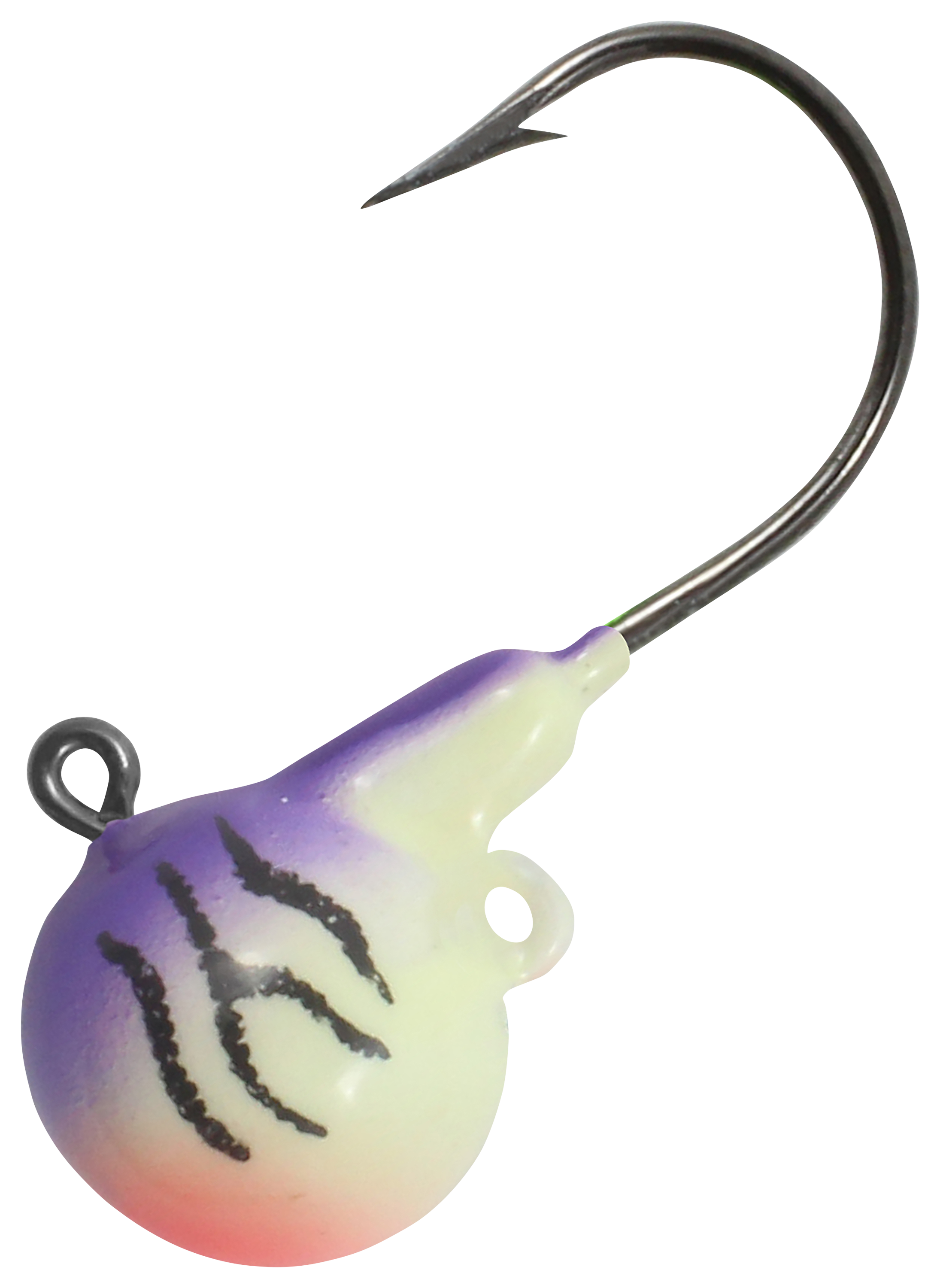 Image of Northland Fishing Tackle Fire-Ball Jig - 3/8 oz. - 2/0 - 4 Pack - UV Purple Tiger