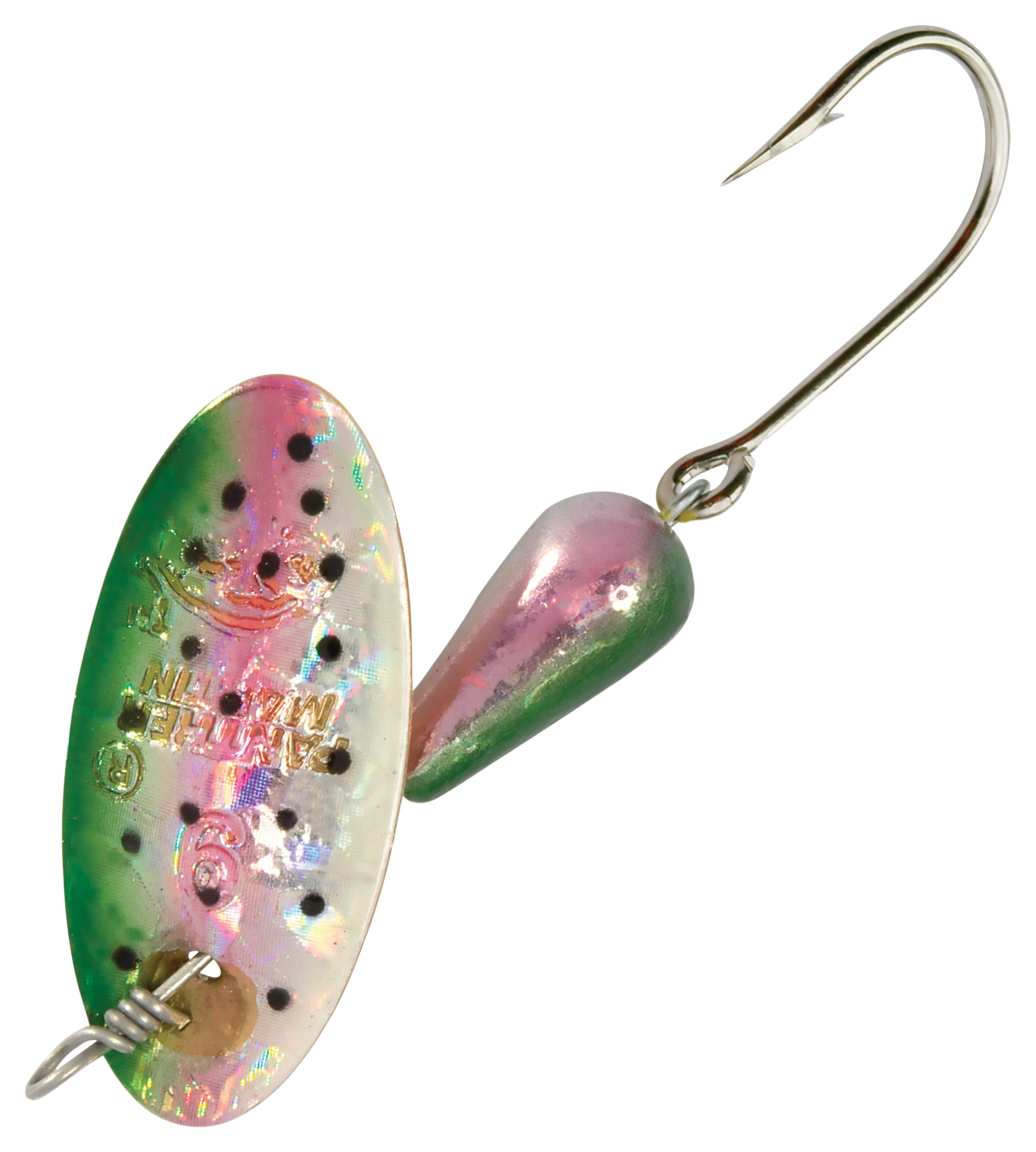 Rainbow Trout Rainbow Trout Single Hook Holographic Spinner Panther Martin Single Hook Holographic Spinner 1/16 oz 