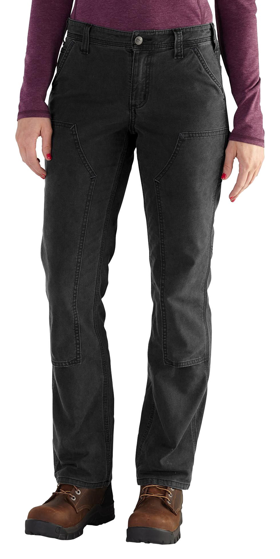 Carhartt Crawford Double-Front Pants for Ladies - Black - 10 - Short