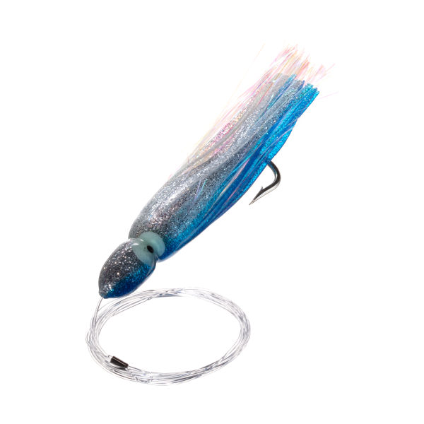 Carolina Lures Mr  Mahi Squid Flash Rig - 6  - Blue Silver