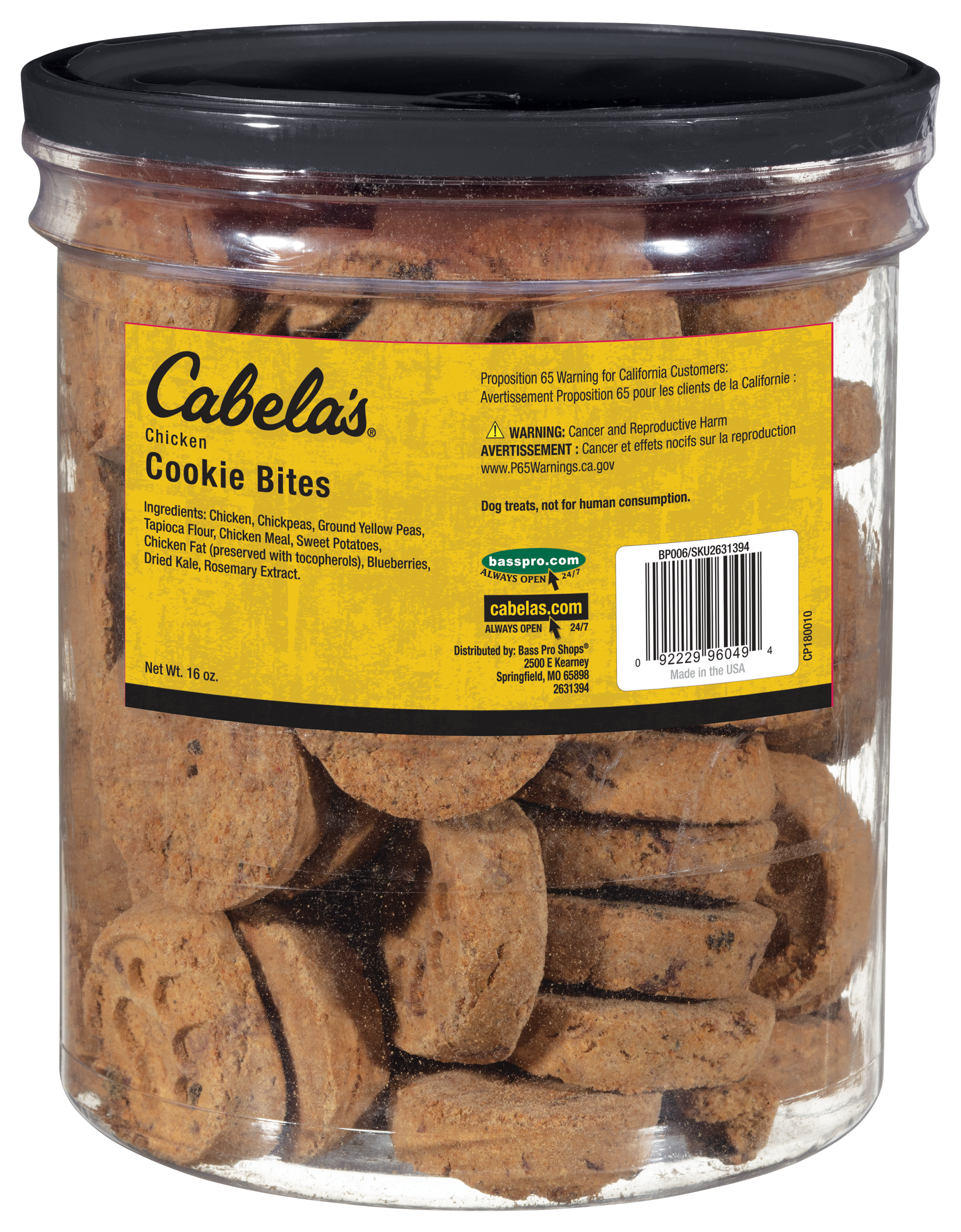 Cabela's Cookie Bites Dog Treats - Chicken - 16oz
