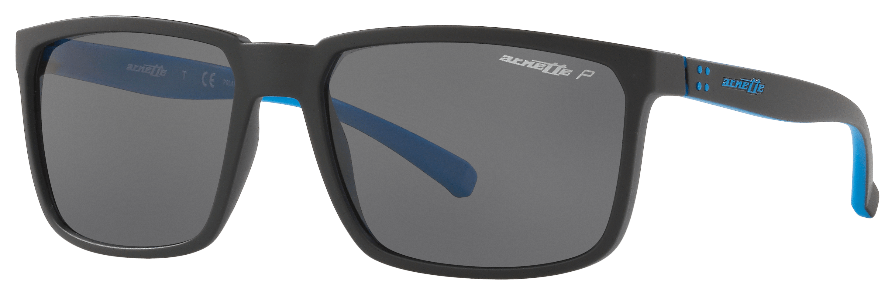 Image of Arnette Stripe AN4251 Polarized Sunglasses - Matte Black/Blue/Dark Gray - Large