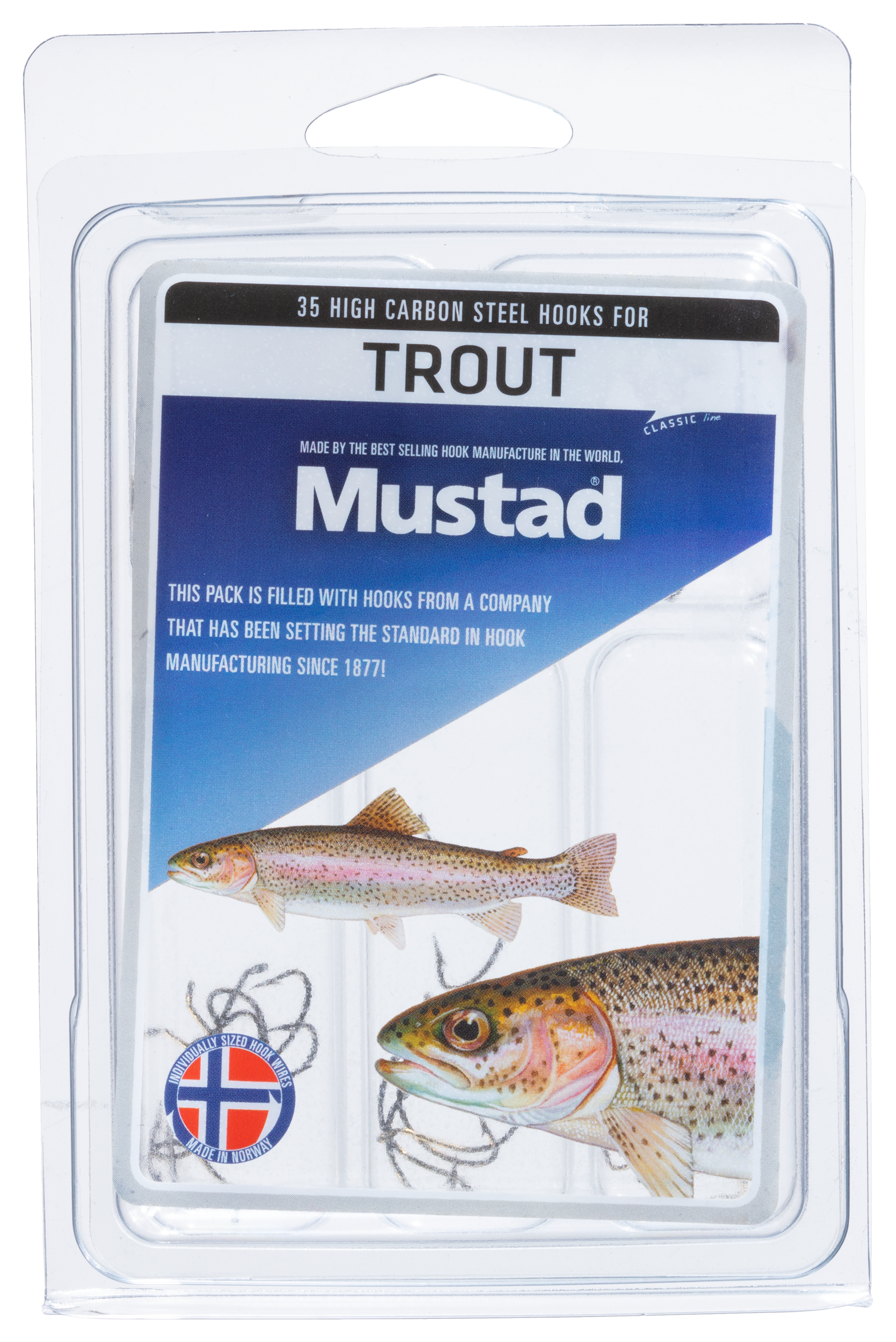 Mustad 35-Piece Trout Hook Kit
