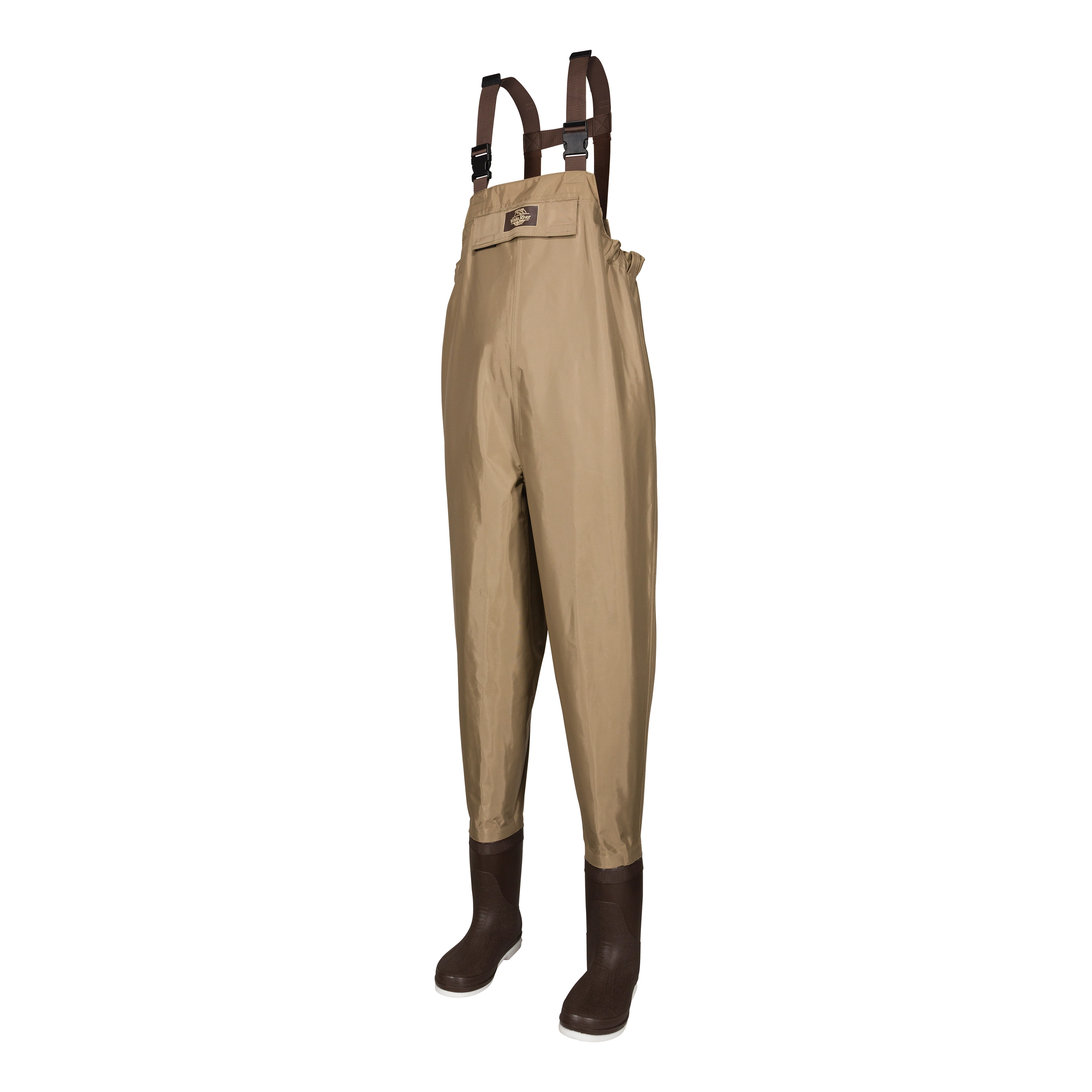 White River Fly Shop Three Forks Felt Sole Chest Waders for Men - Light Brown - 9 M