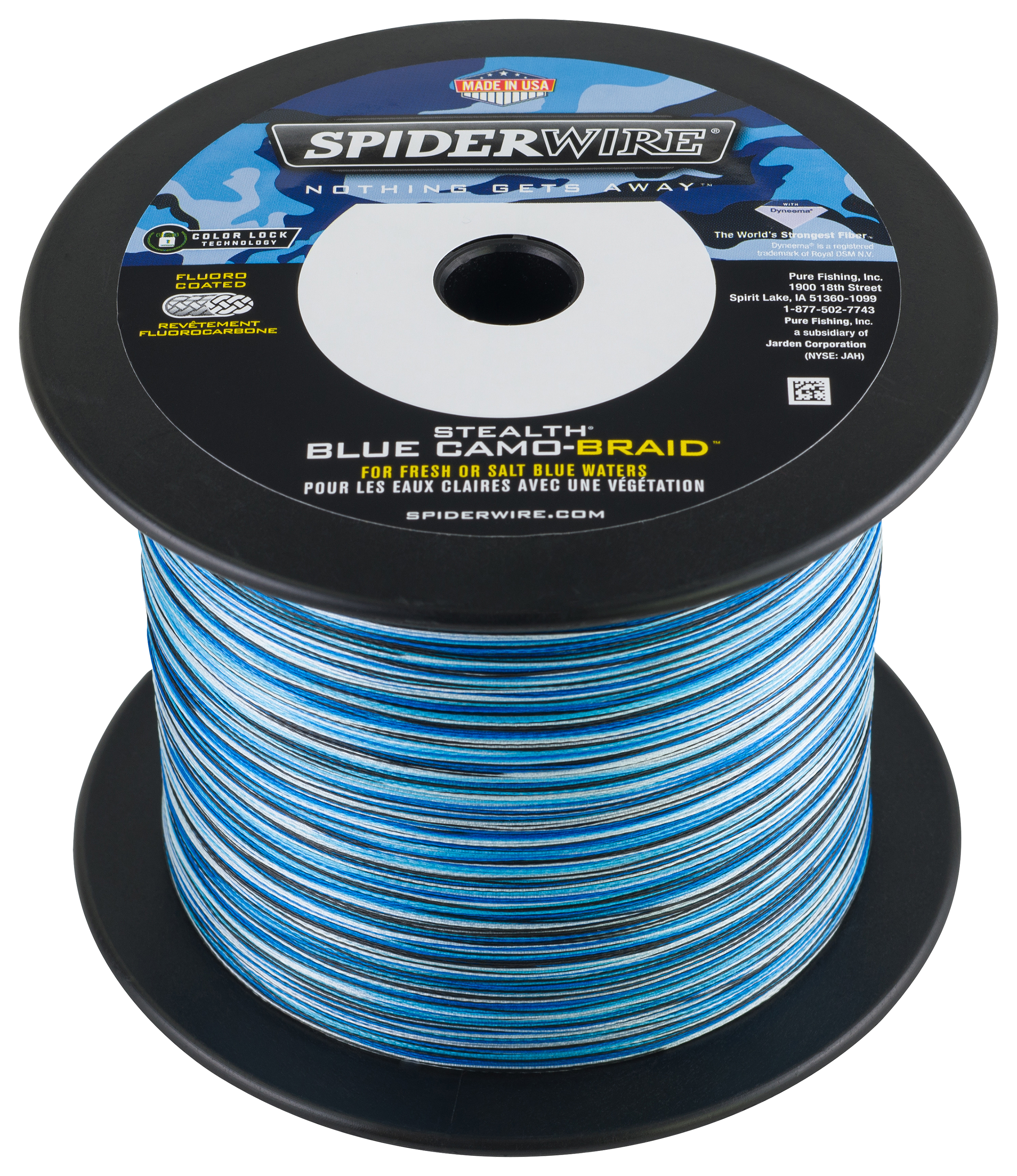 Image of SpiderWire Stealth Blue Camo Braid - 1500 Yards - 10 lb. test
