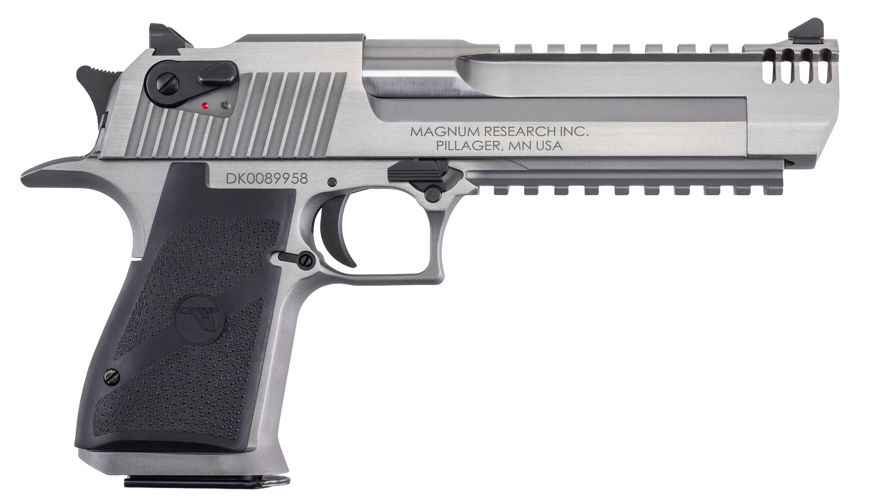 Magnum Research Desert Eagle Mark XIX Stainless SemiAuto Pistol with Integral Muzzle Brake