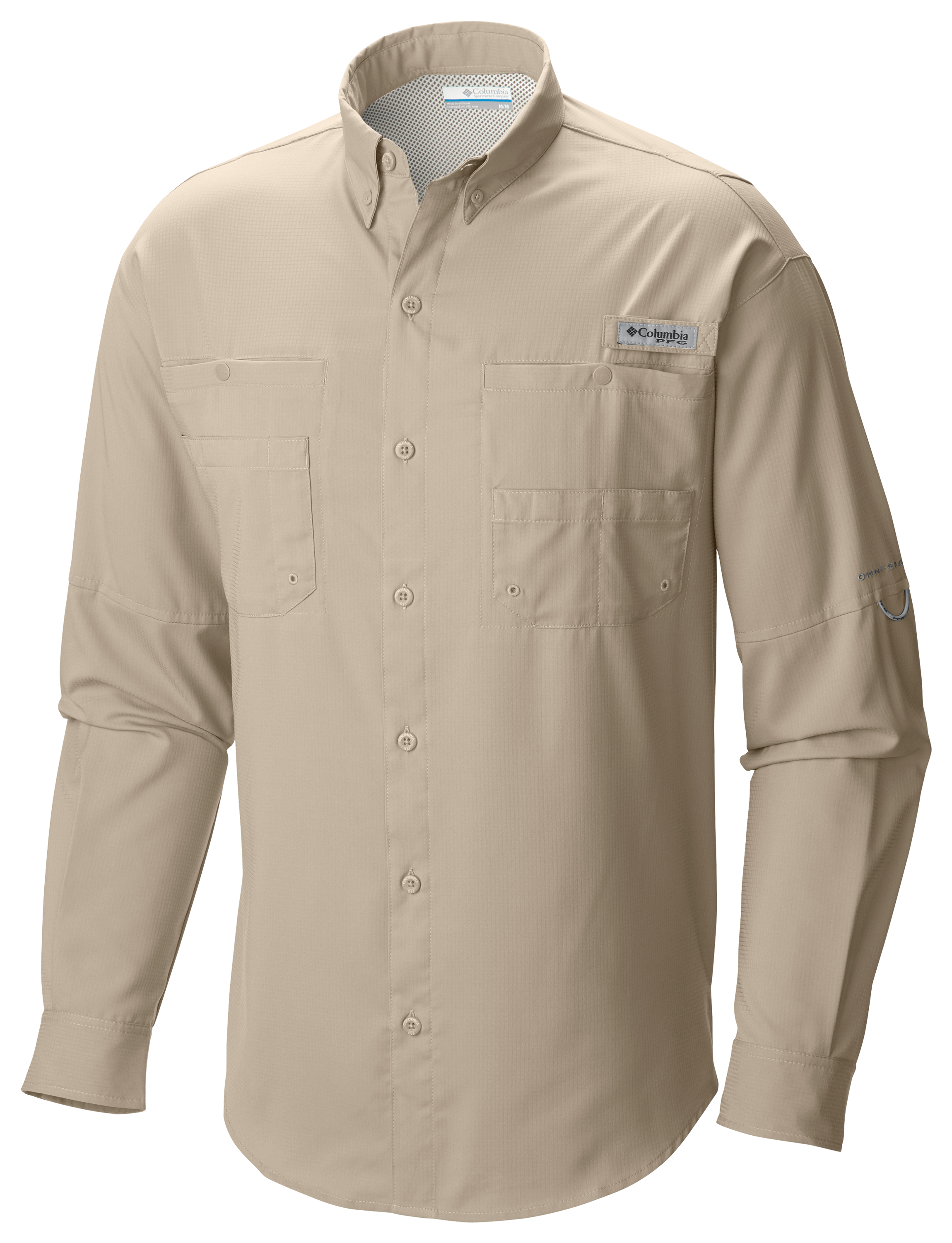 Image of Columbia Tamiami II Long-Sleeve Button-Down Shirt - Fossil