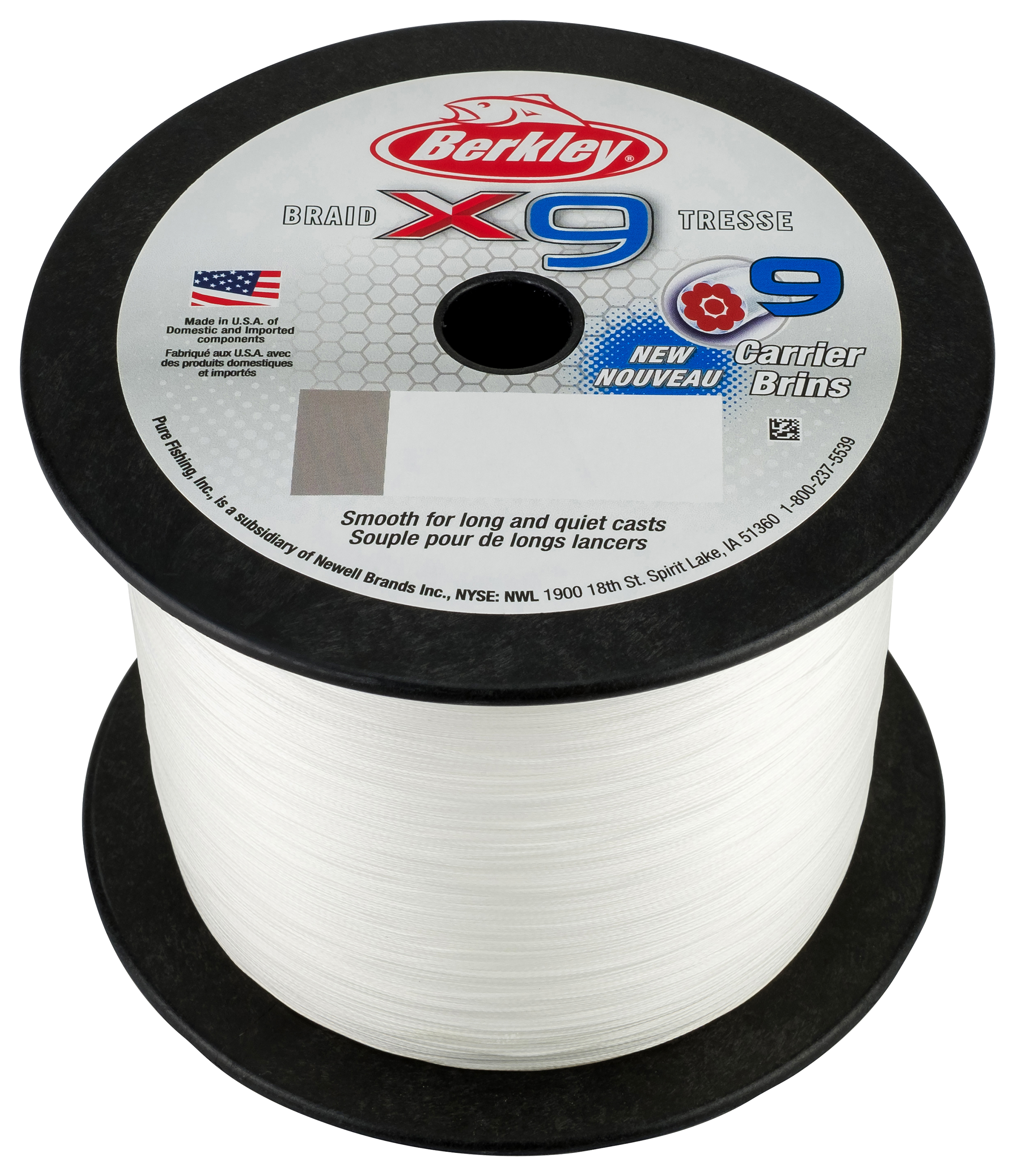 Image of Berkley x9 Braid Fishing Line - Crystal - 80 Lb. Test