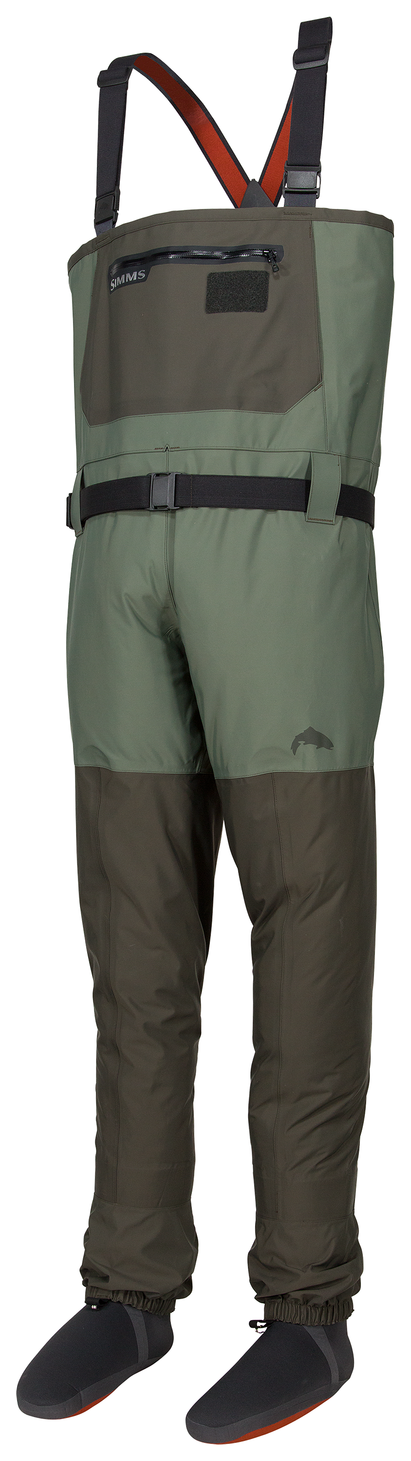  Simms Freestone Z Mens Fishing Waders, Waterproof Chest  Stockingfoot Waders w/Gravel Guards, Front Zipper, 4-Layer Breathable,  Hunting and Fly Fishing Waders, Smoke, Small 7-8 Foot : Sports & Outdoors