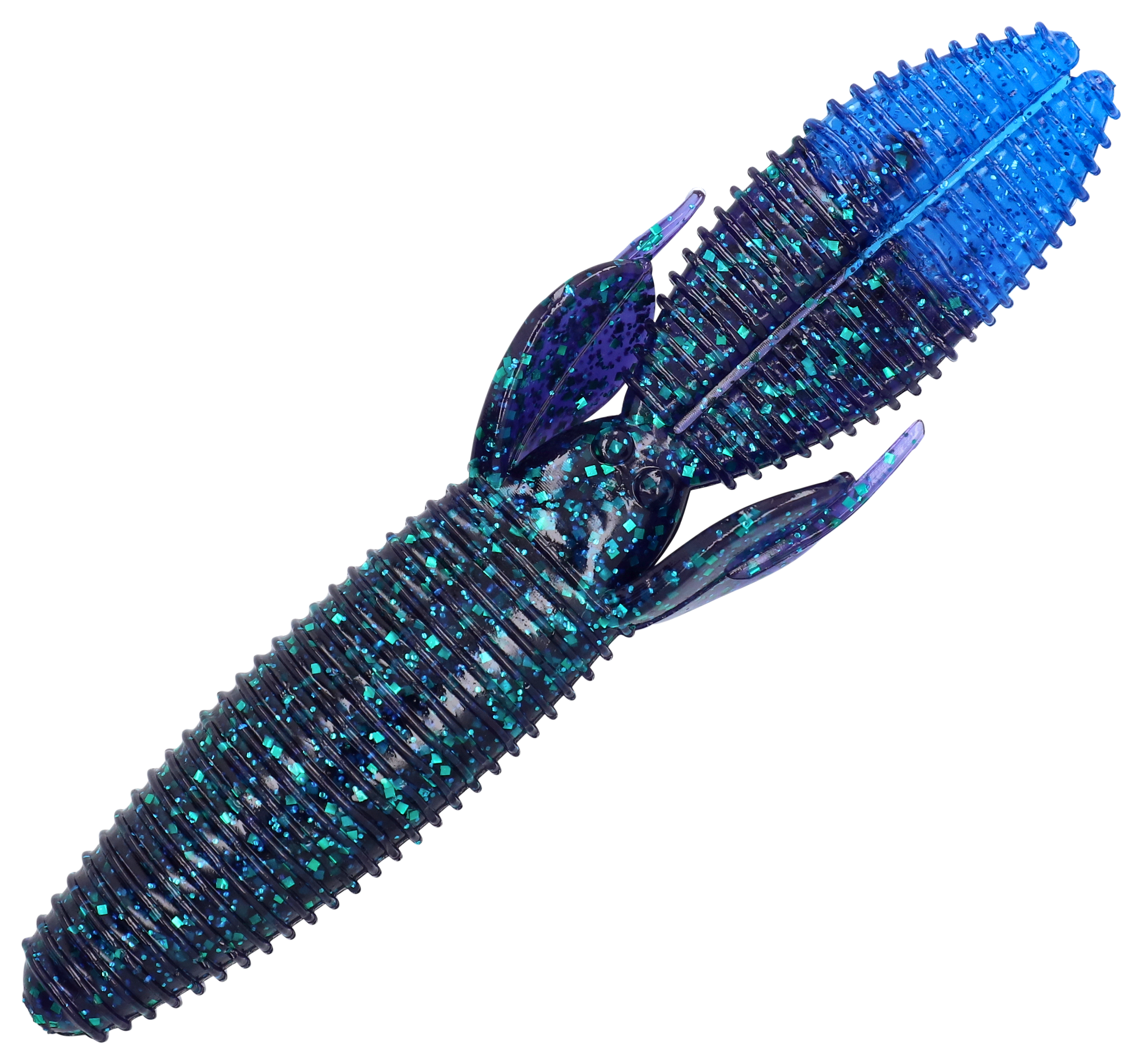 Image of Bass Assassin Skunk Ape - Junebug Blue Glitter Tail