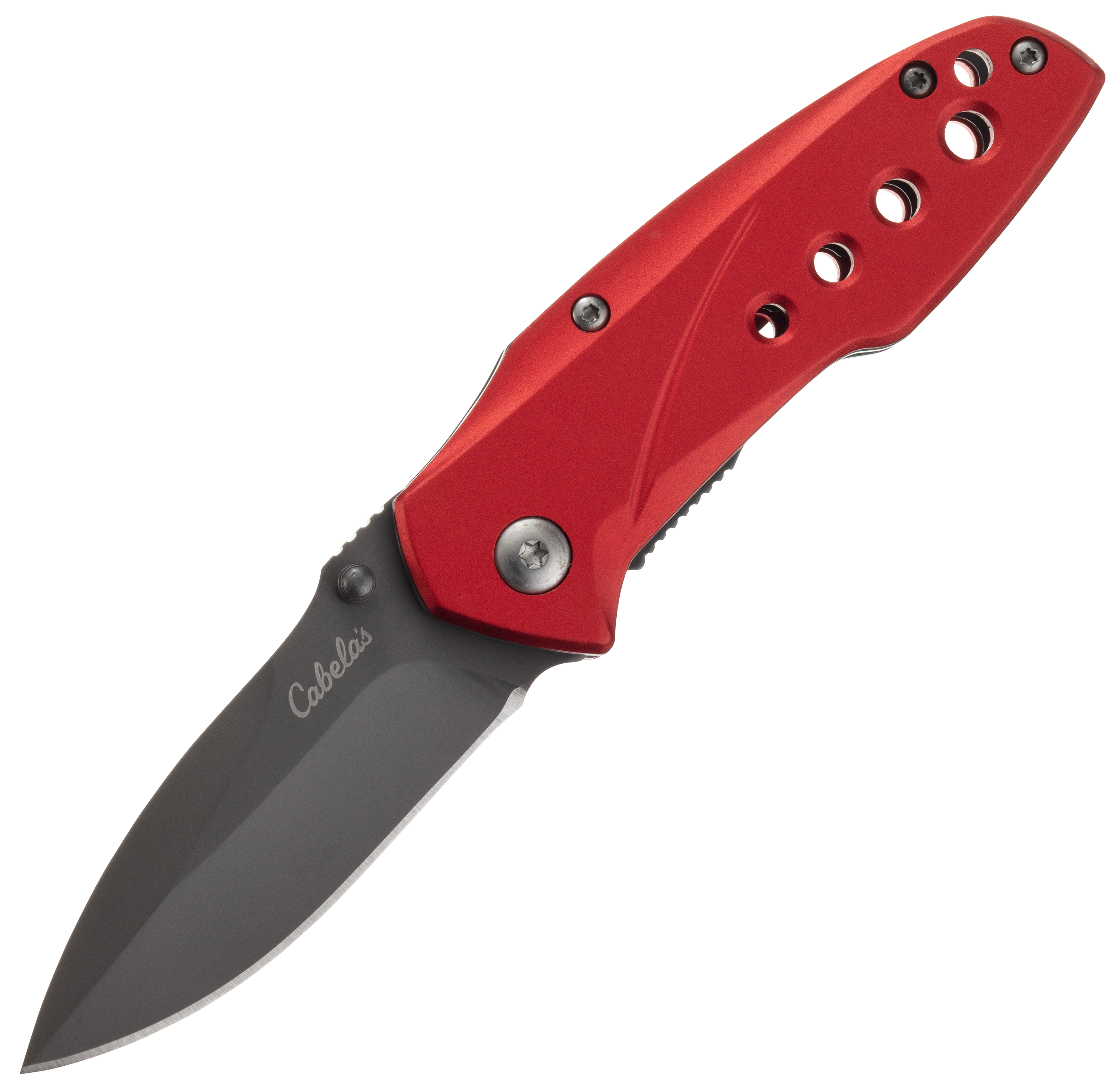 Cabela's Small Folding Knife - 3' - Red
