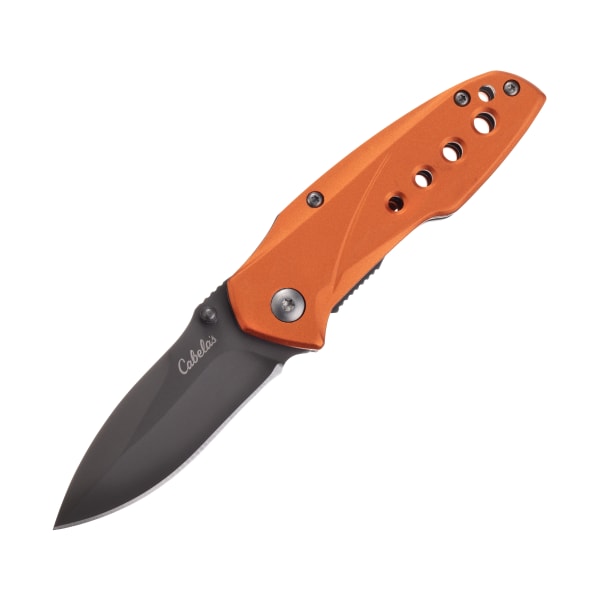 Cabela's Small Folding Knife - 3' - Orange