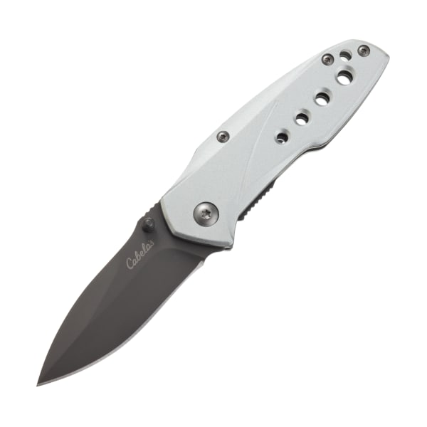 Cabela's Small Folding Knife - 3' - Silver