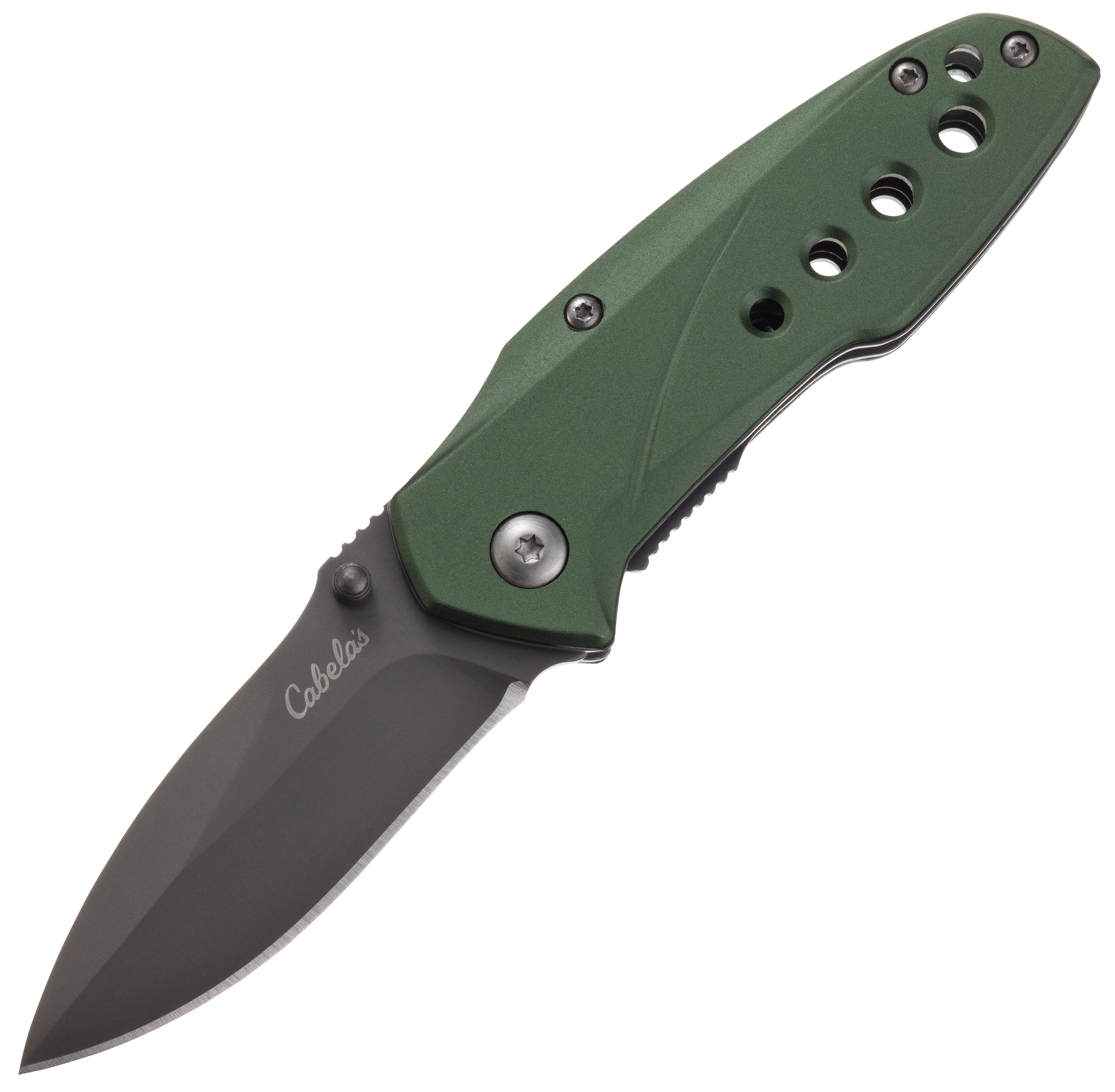 Image of Cabela's Small Folding Knife - 3'' - Green