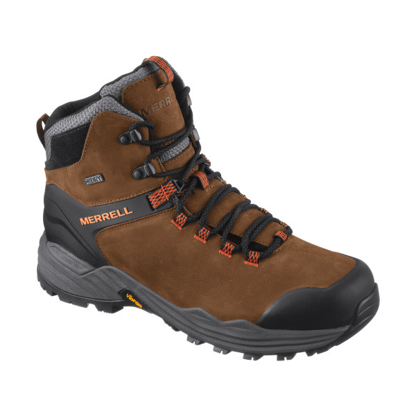 Merrell Phaserbound 2 Tall Waterproof Hiking Boots for Men - Dark Earth - 8.5M