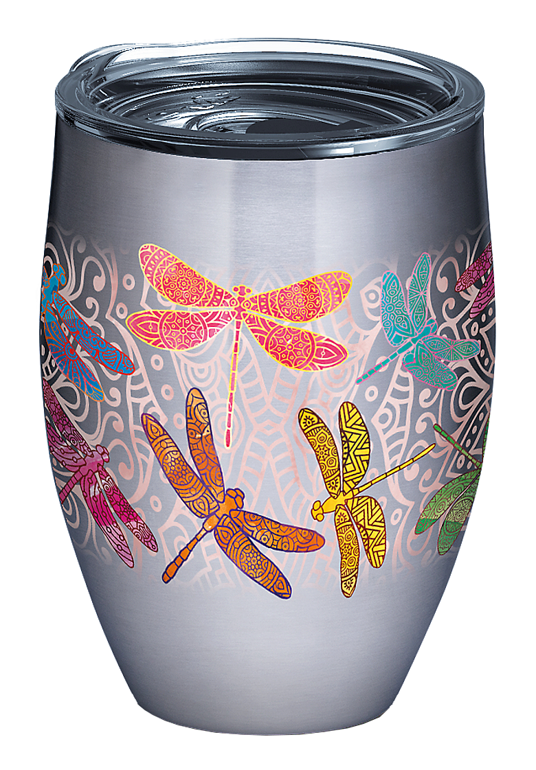 Tervis Dragonfly Mandala Stainless Tumbler with Slider Lid - 12 oz - 100025911-2655029 - Sporting Goods The Tervis® Dragonfly Mandala Stainless Tumbler w sku 100025911-2655029