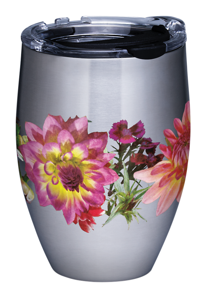 Image of Tervis Romantic Floral Stainless Steel Tumbler with Slider Lid