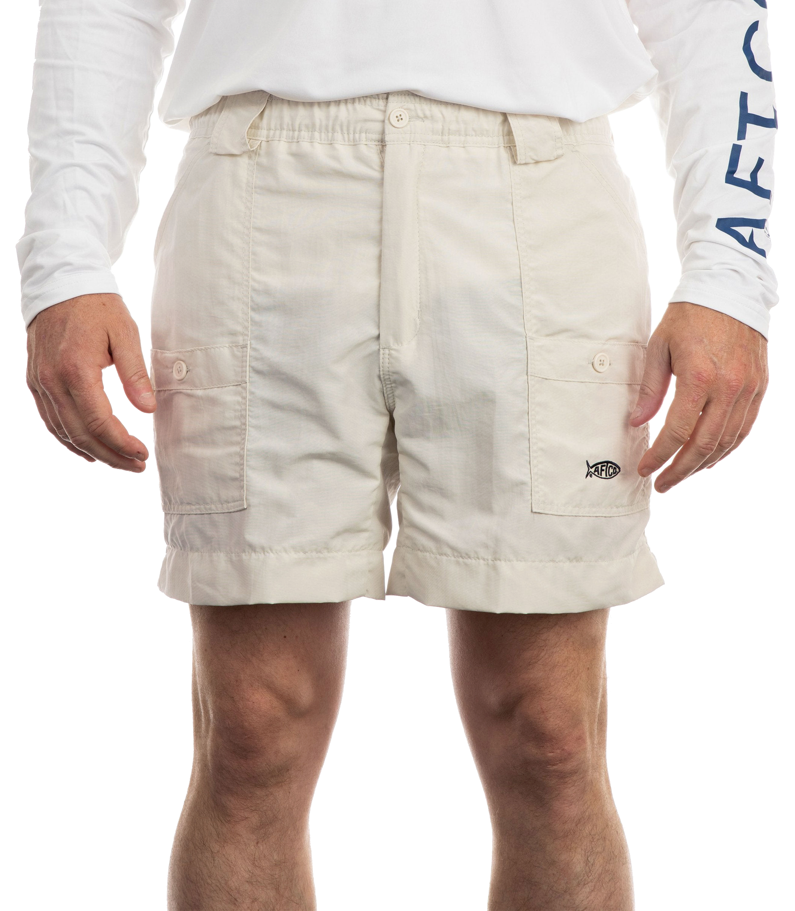 Image of AFTCO Original Fishing Shorts for Men - Natural - 28