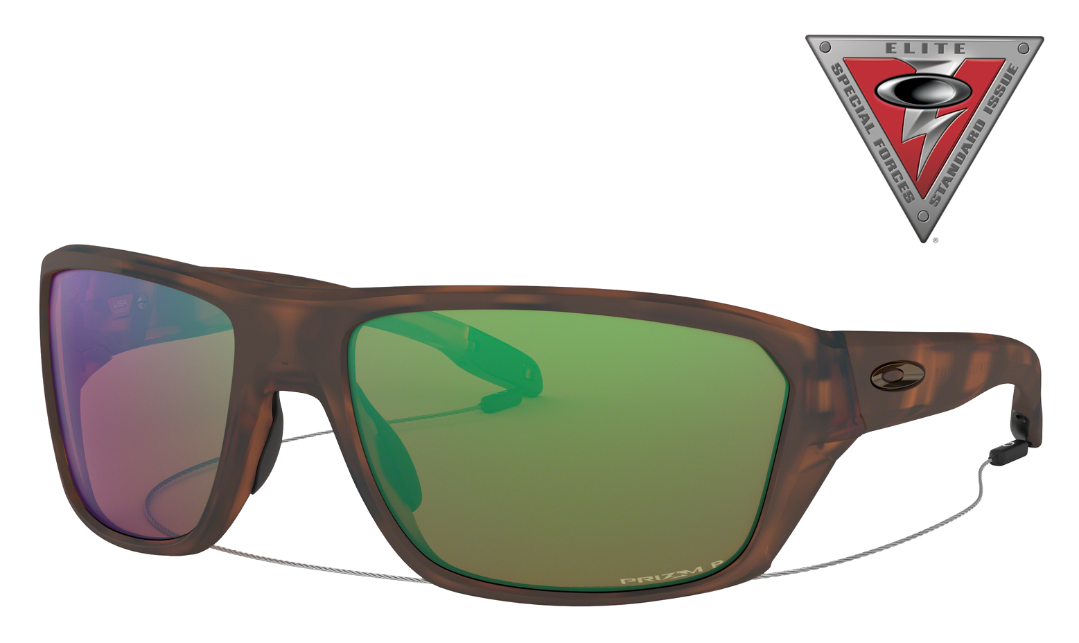 Oakley Split Shot Polarized Sunglasses - Matte Brown Tortoise/Prizm Tungsten