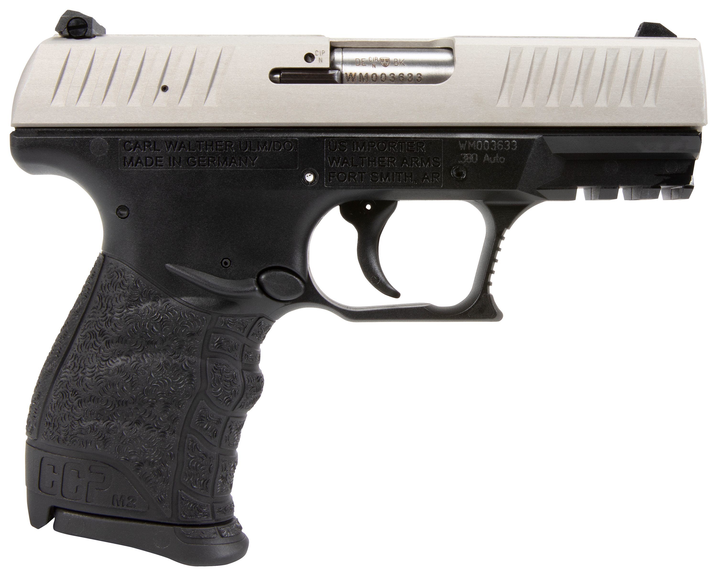 Walther CCP M2 Two-Tone Semi-Auto Pistol - .380 ACP - Black - Walther