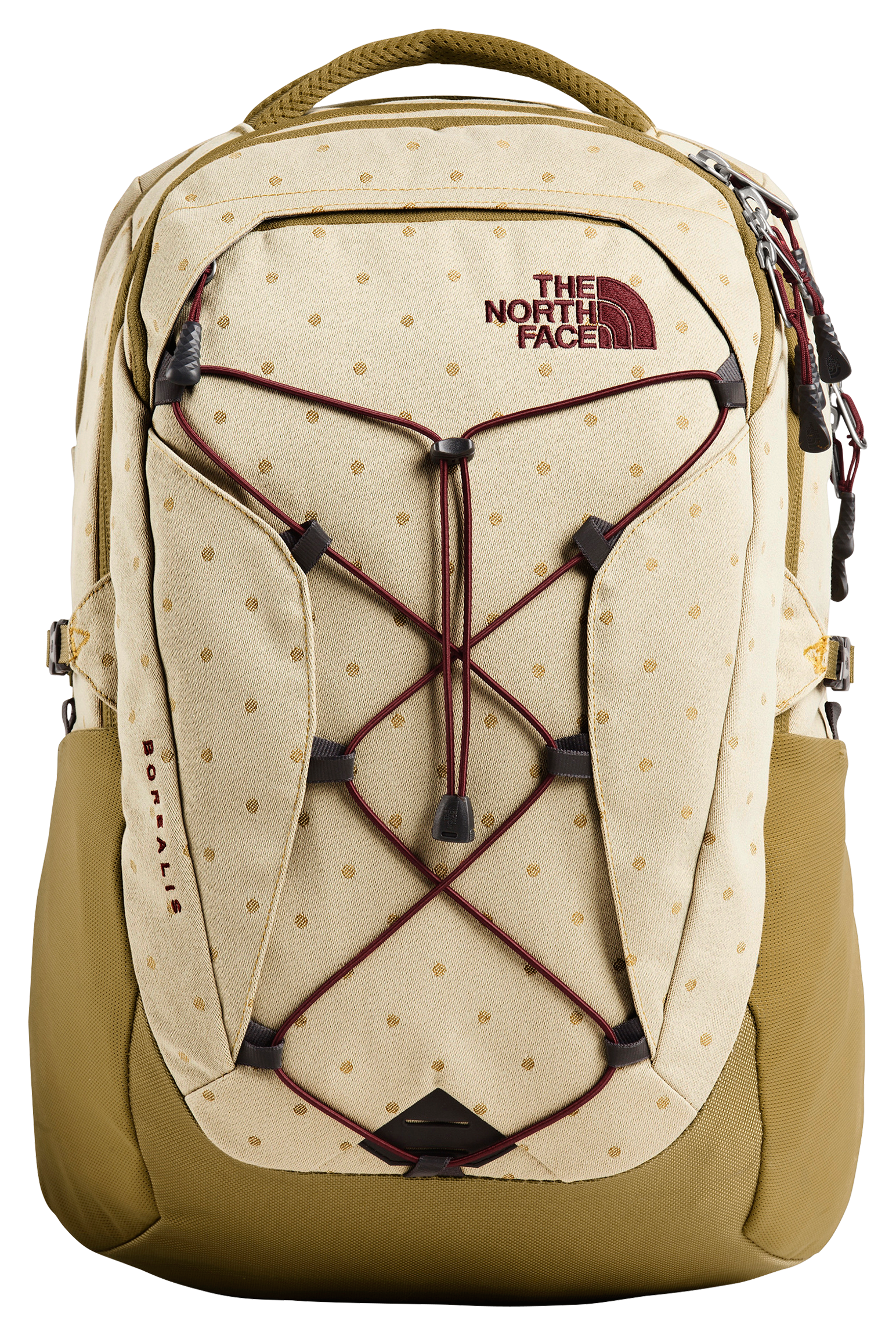 The North Face Borealis 27L Backpack for Ladies - British Khaki Polka Dot Jacquard British Khaki