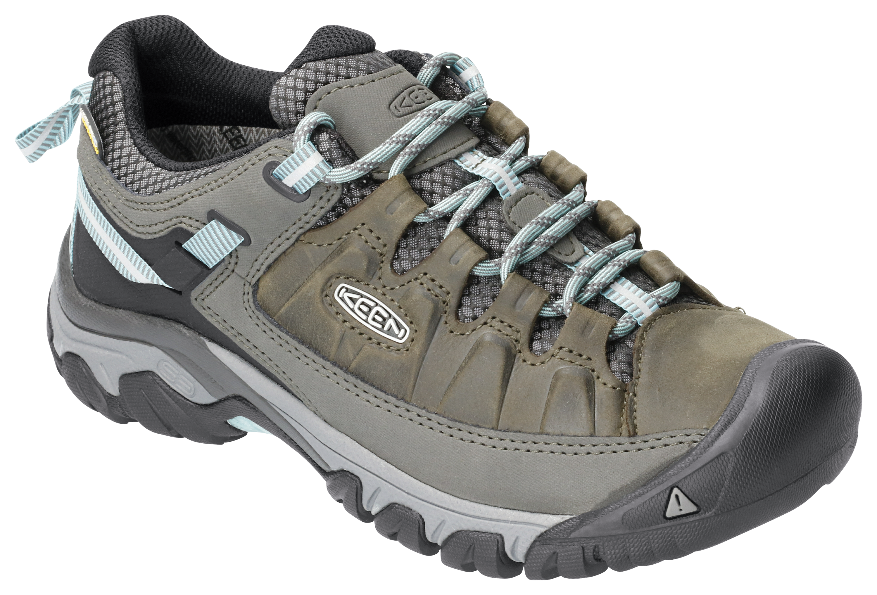KEEN Targhee III Low Waterproof Hiking Shoes for Ladies - Alcatraz/Blue Tur