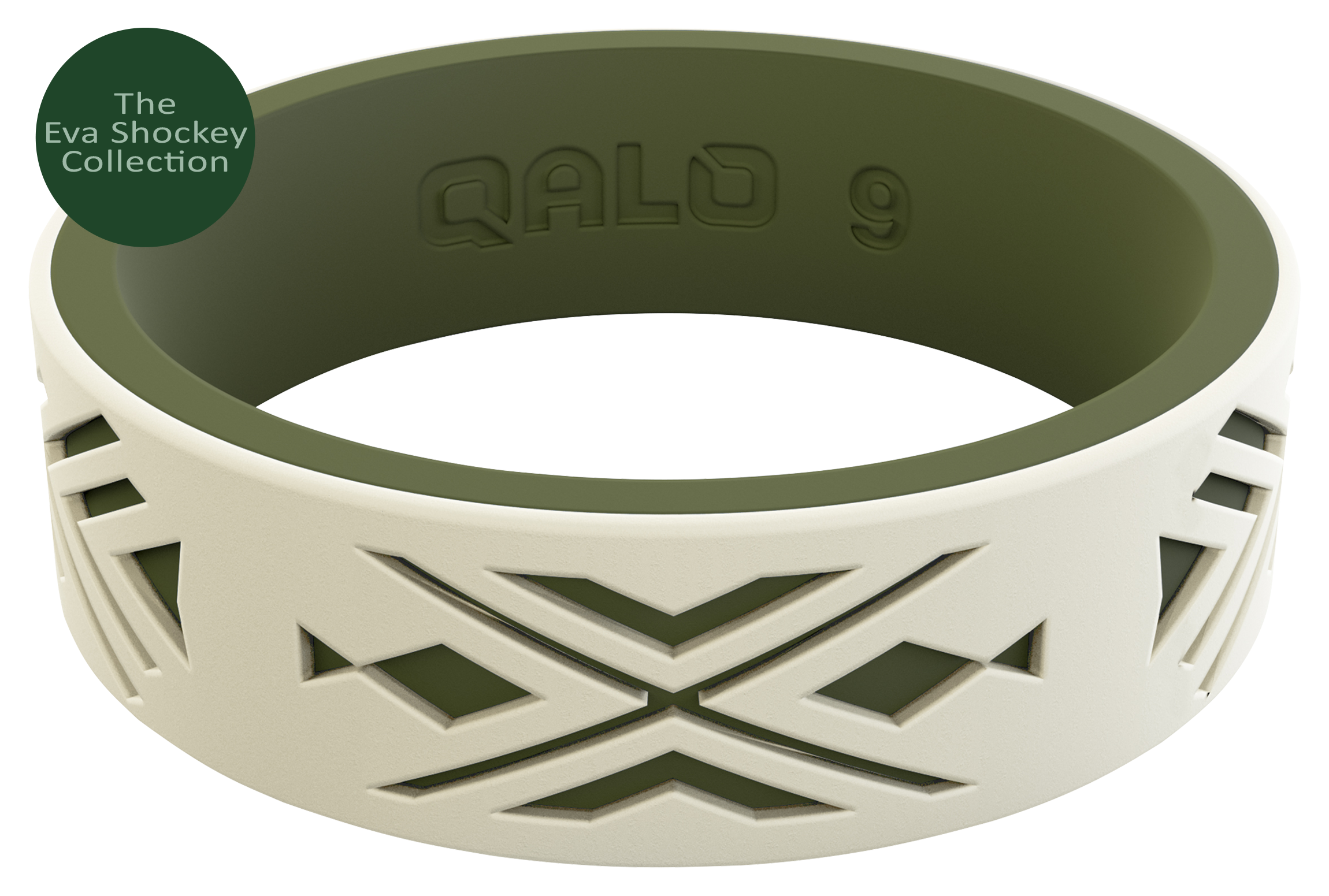 QALO Strata Arrowhead and Fish Silicone Ring for Ladies - 5