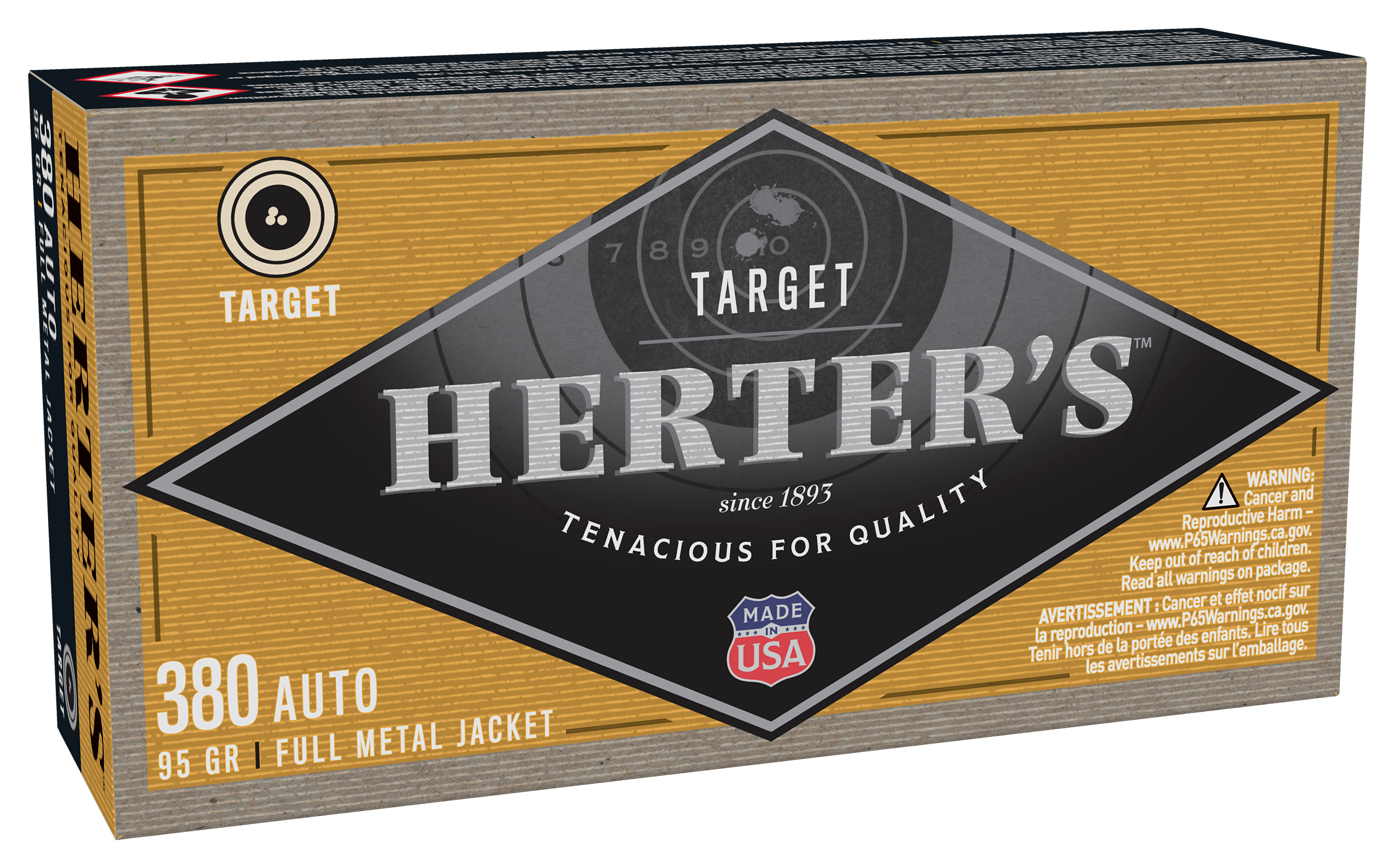 Herter's Target .380 Automatic Colt Pistol 95 Grain Handgun Ammo