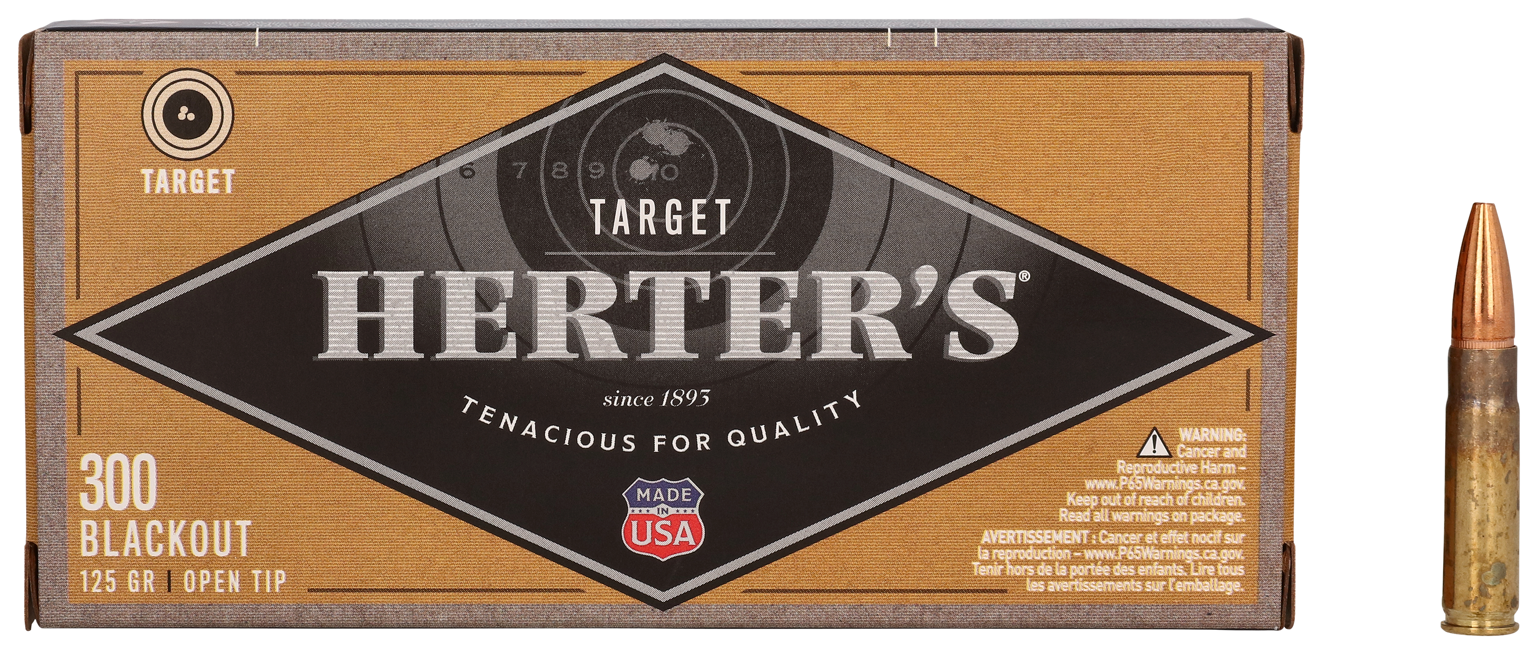 Herter's Target .300 AAC Blackout 125 Grain Centerfire Rifle Ammo